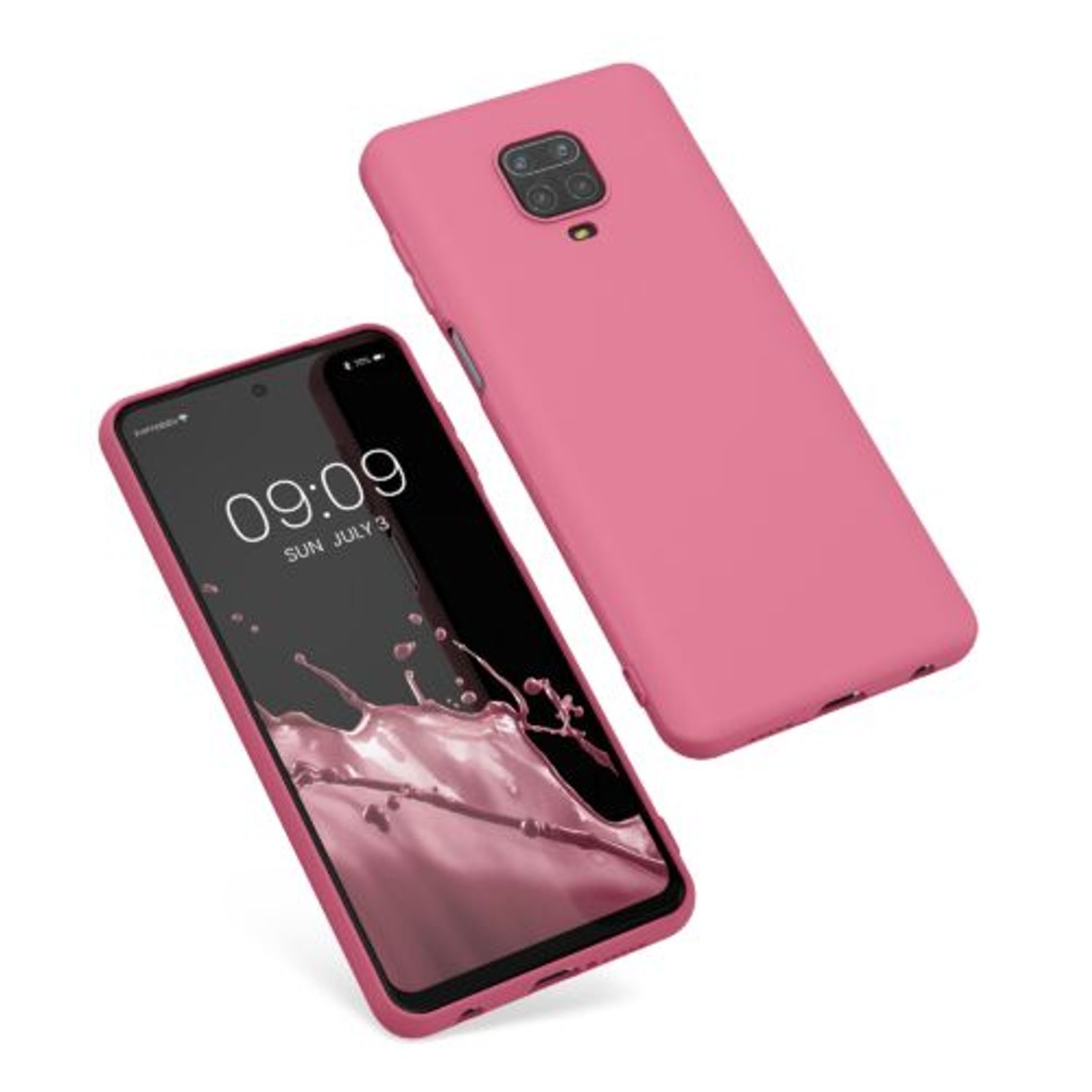 Husa pentru Xiaomi Redmi Note 9S/Redmi Note 9 Pro/Redmi Note 9 Pro Max, Silicon, Roz, 52140.212, Kwmobile fotografia produsului View 2 L