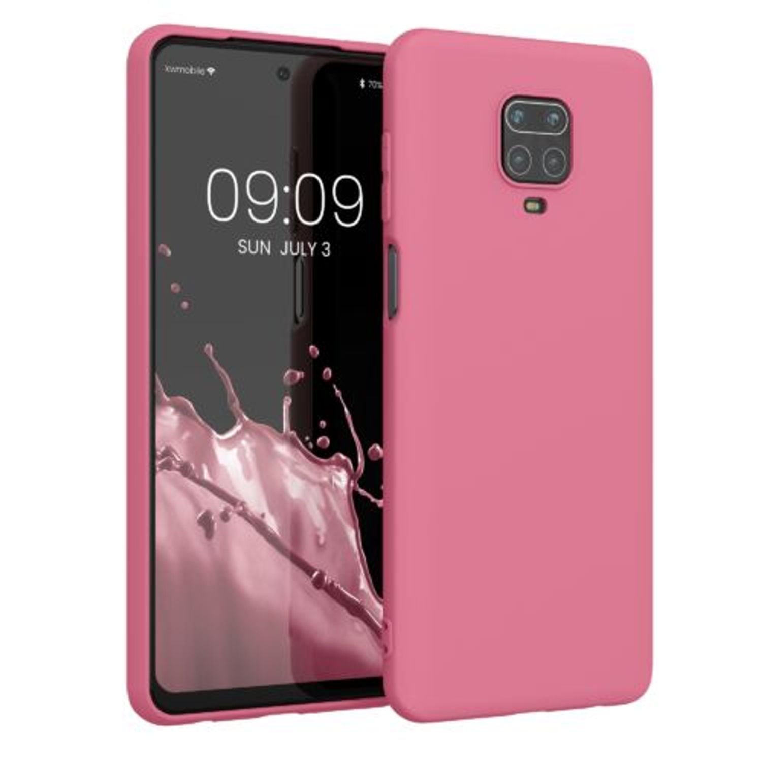 Husa pentru Xiaomi Redmi Note 9S/Redmi Note 9 Pro/Redmi Note 9 Pro Max, Silicon, Roz, 52140.212, Kwmobile fotografia produsului