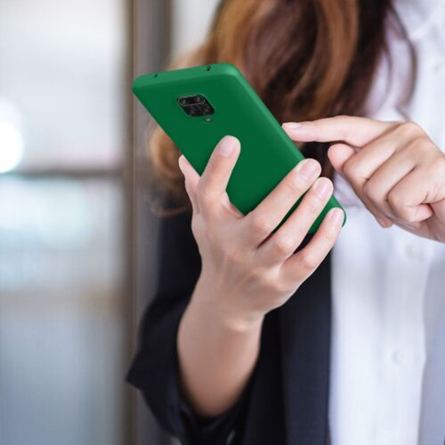 Husa pentru Xiaomi Redmi Note 9S/Redmi Note 9 Pro/Redmi Note 9 Pro Max, Silicon, Verde, 52140.227, Kwmobile fotografia produsului View 9 L