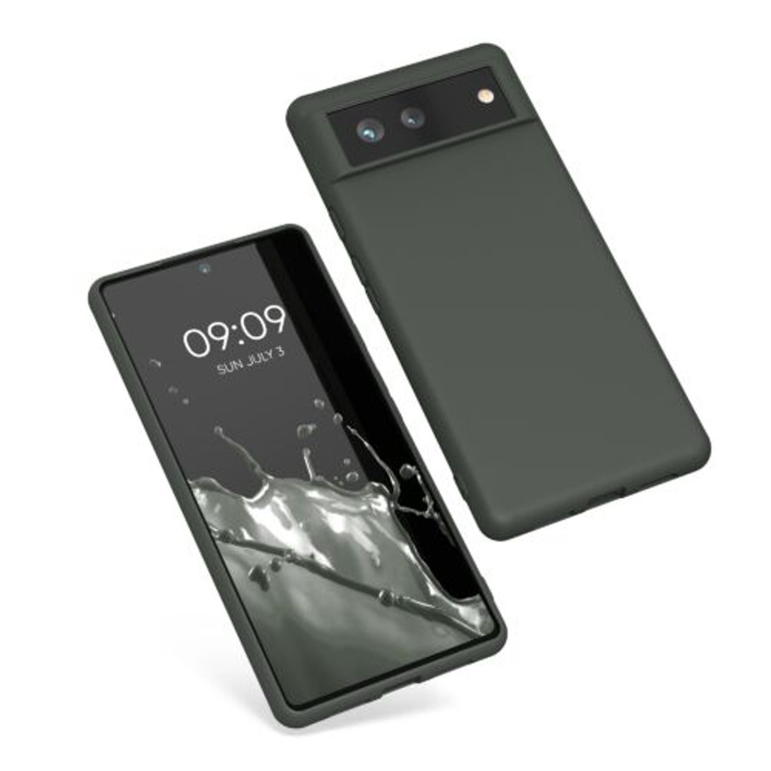 Husa Kwmobile pentru Google Pixel 6, Silicon, Verde, 55434.107 fotografia produsului