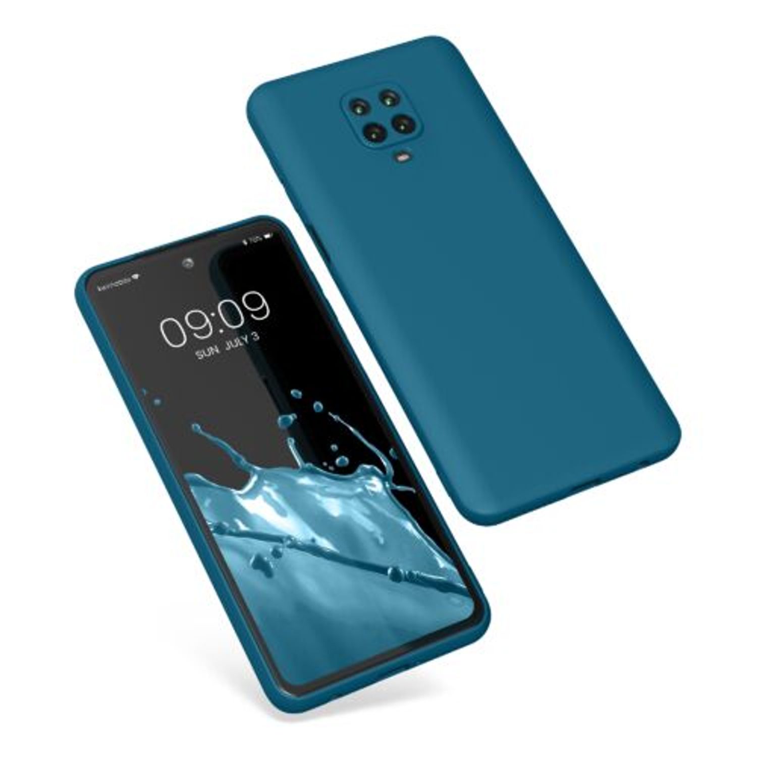 Husa Kwmobile pentru Xiaomi Redmi Note 9S/Redmi Note 9 Pro/Redmi Note 9 Pro Max, Silicon, Albastru, 56562.224 fotografia produsului