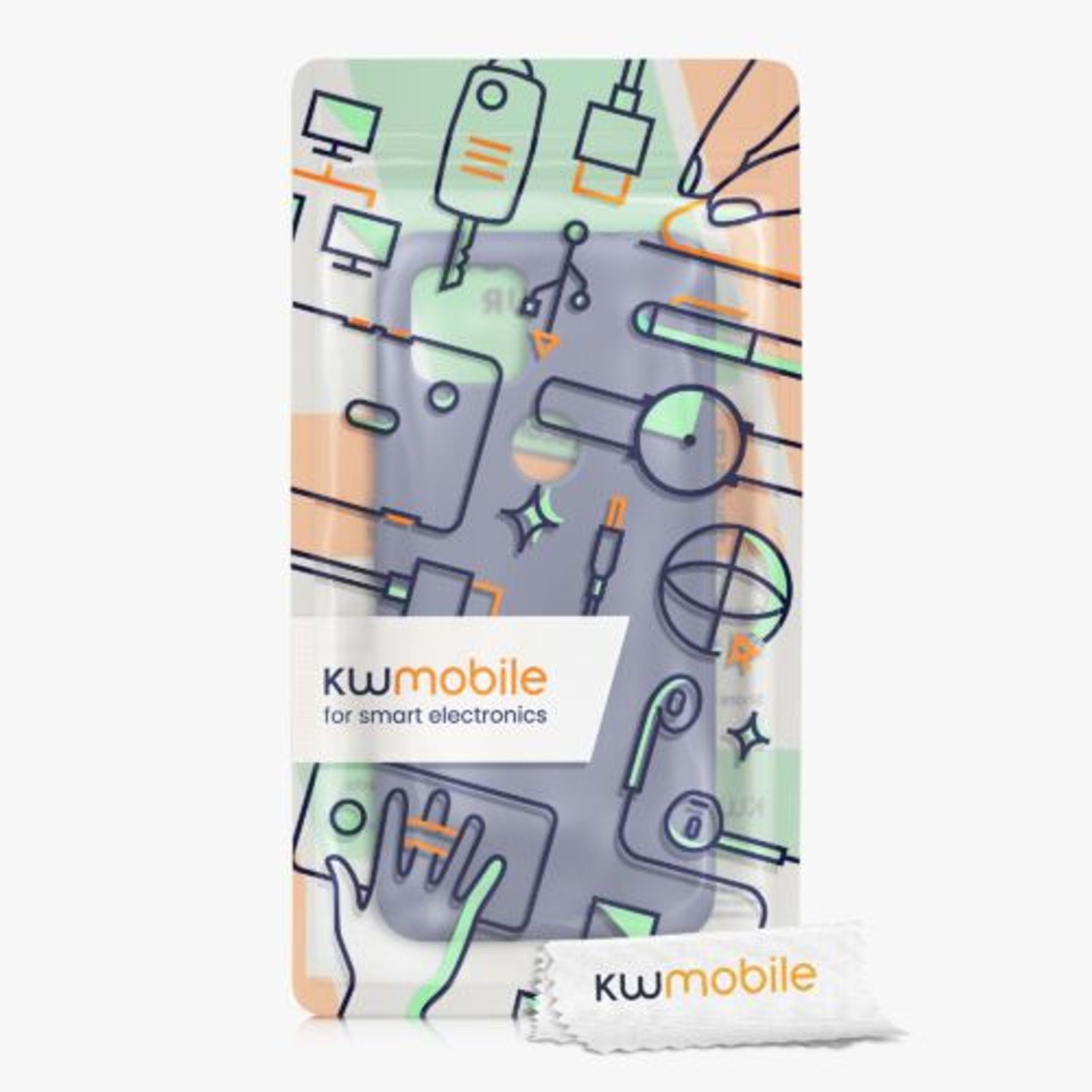 Husa Kwmobile pentru Google Pixel 5a (2021), Silicon, Albastru, 55864.12 fotografia produsului View 6 L