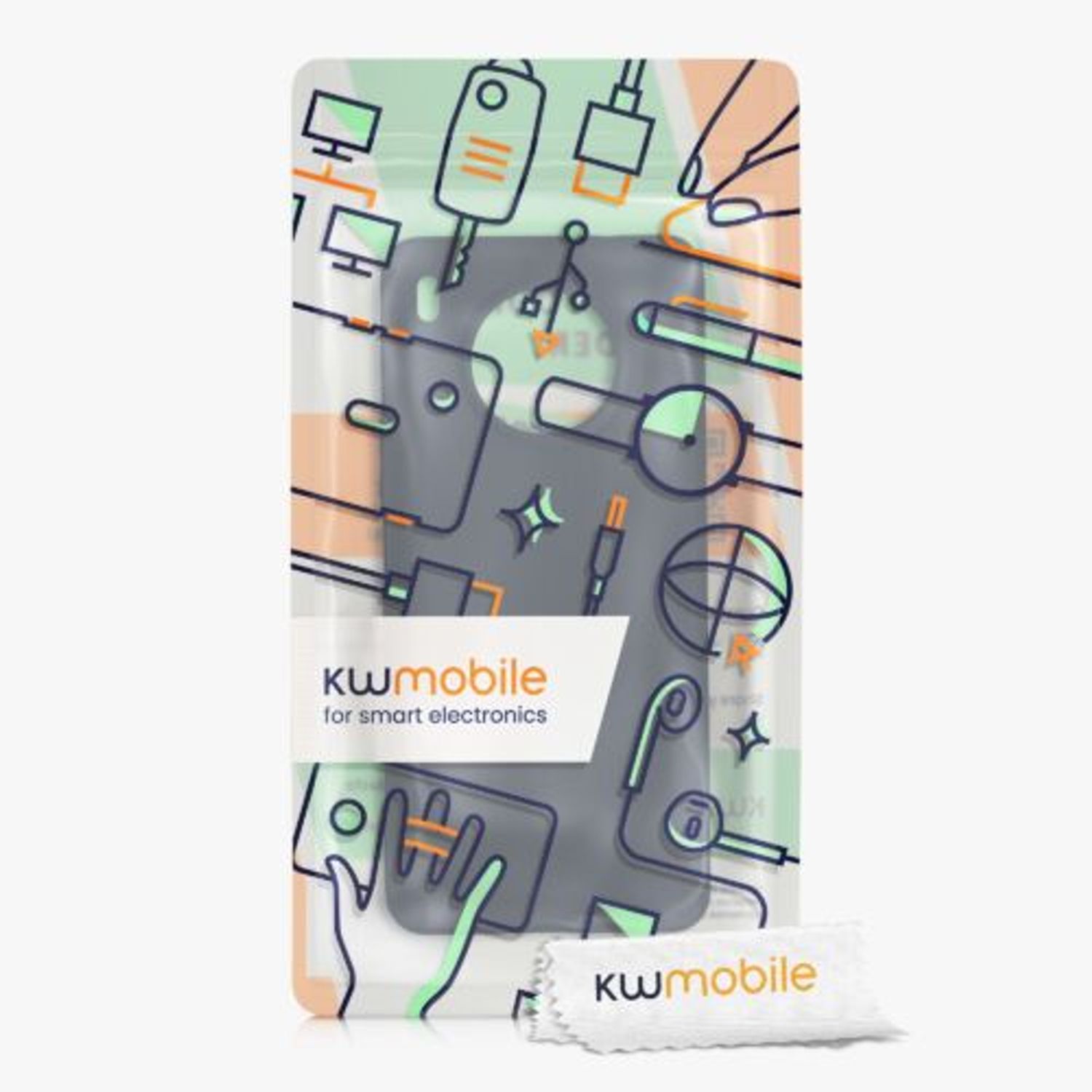 Husa Kwmobile pentru Honor 50 Lite, Silicon, Gri, 57025.186 fotografia produsului View 6 L