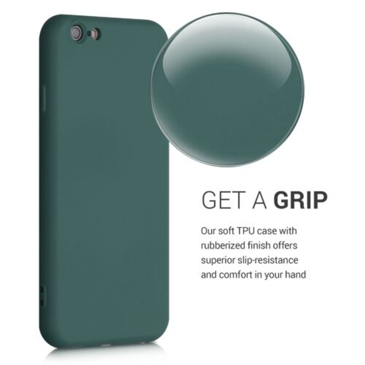 Husa pentru Apple iPhone 6/iPhone 6s, Silicon, Verde, 49980.169 fotografia produsului View 3 L