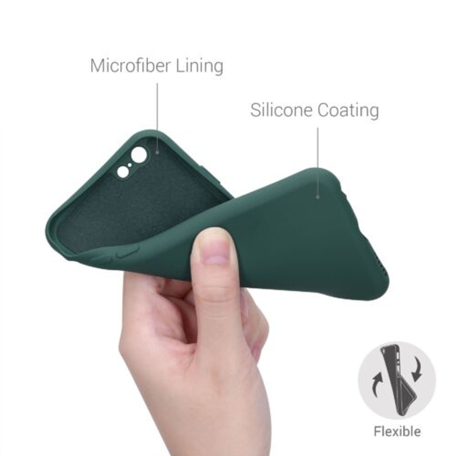 Husa pentru Apple iPhone 6/iPhone 6s, Silicon, Verde, 49980.169 fotografia produsului View 2 L