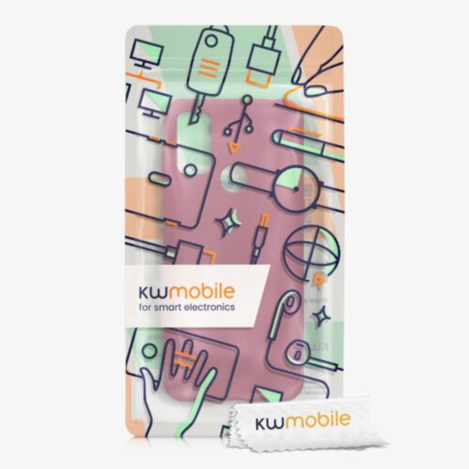 Husa Kwmobile pentru Alcatel 1S (2021), Silicon, Violet, 54466.167 fotografia produsului View 5 L