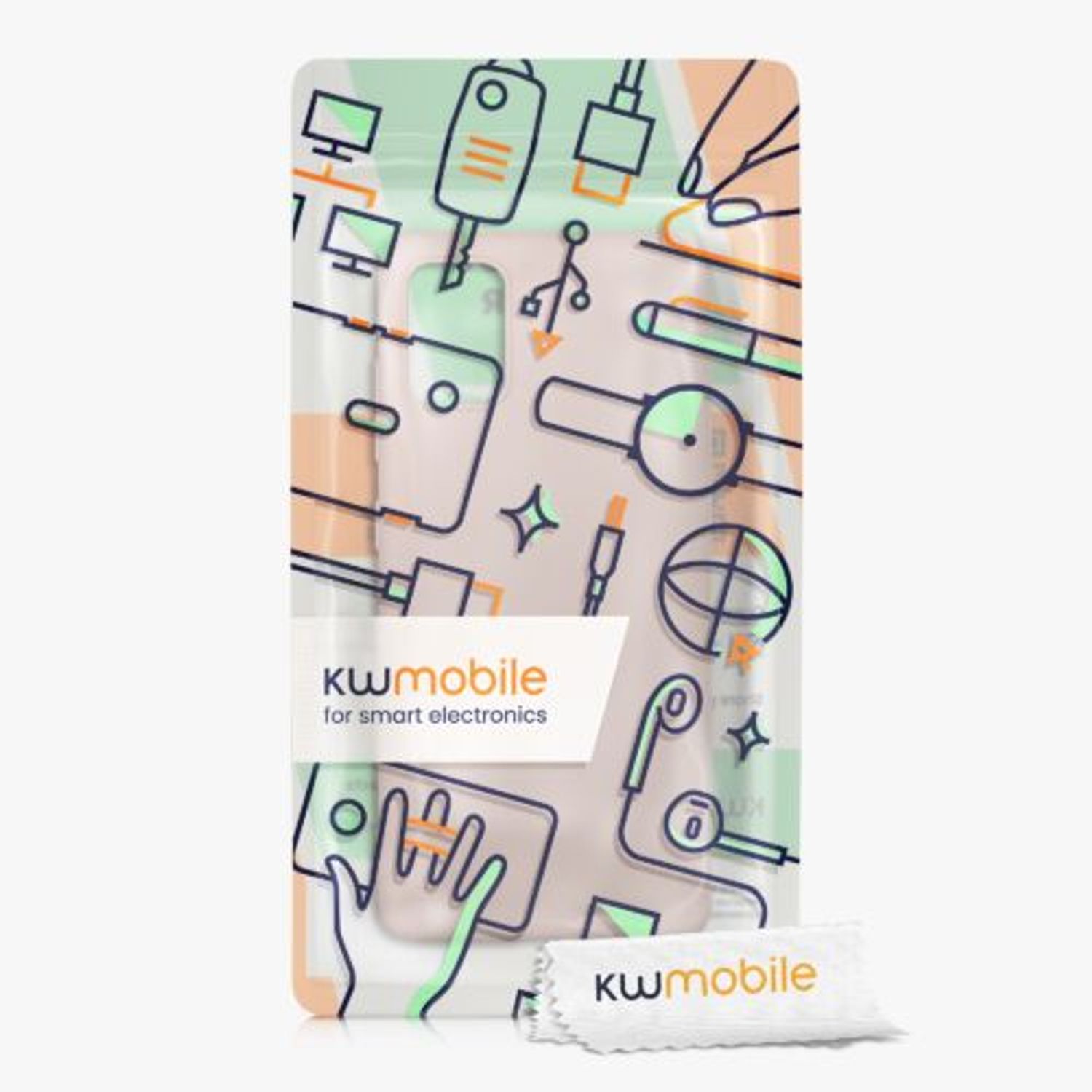 Husa Kwmobile pentru Samsung Galaxy A51, Silicon, Crem, 51196.225 fotografia produsului View 7 L