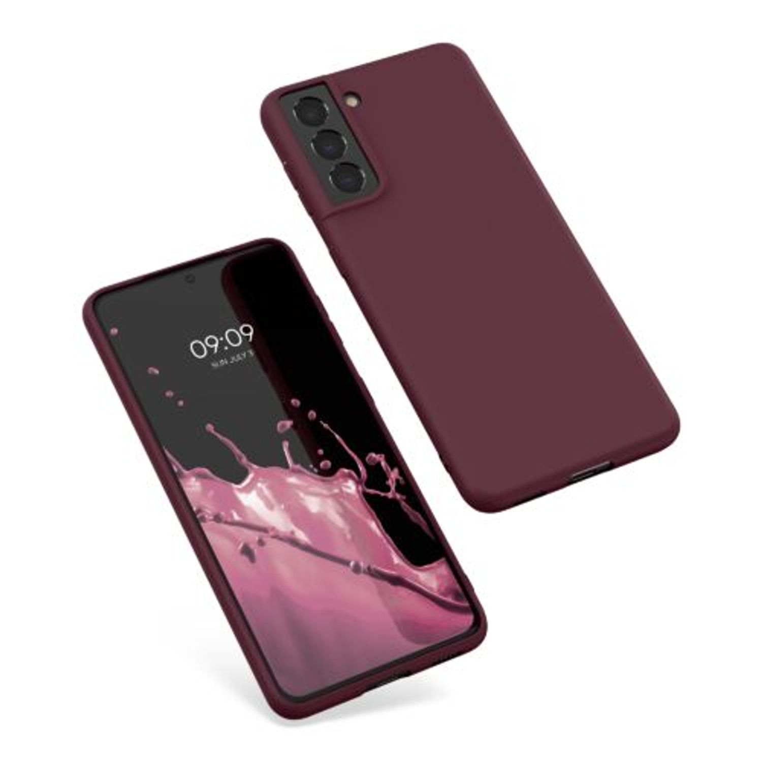Husa Kwmobile pentru Samsung Galaxy S21, Silicon, Violet, 54055.190 fotografia produsului