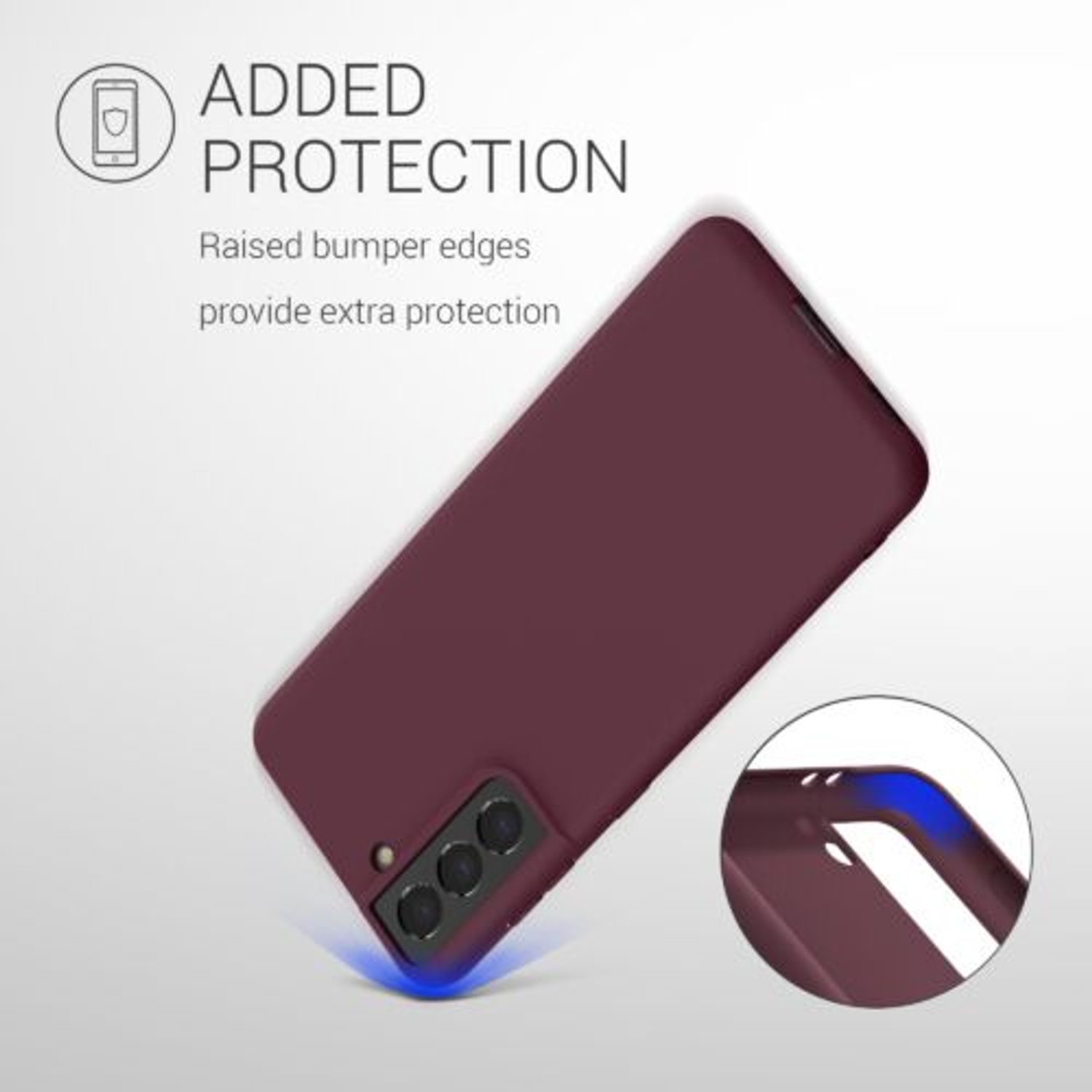 Husa Kwmobile pentru Samsung Galaxy S21, Silicon, Violet, 54055.190 fotografia produsului View 6 L