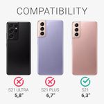 Husa Kwmobile pentru Samsung Galaxy S21, Silicon, Violet, 54055.190 fotografia produsului View 5 S