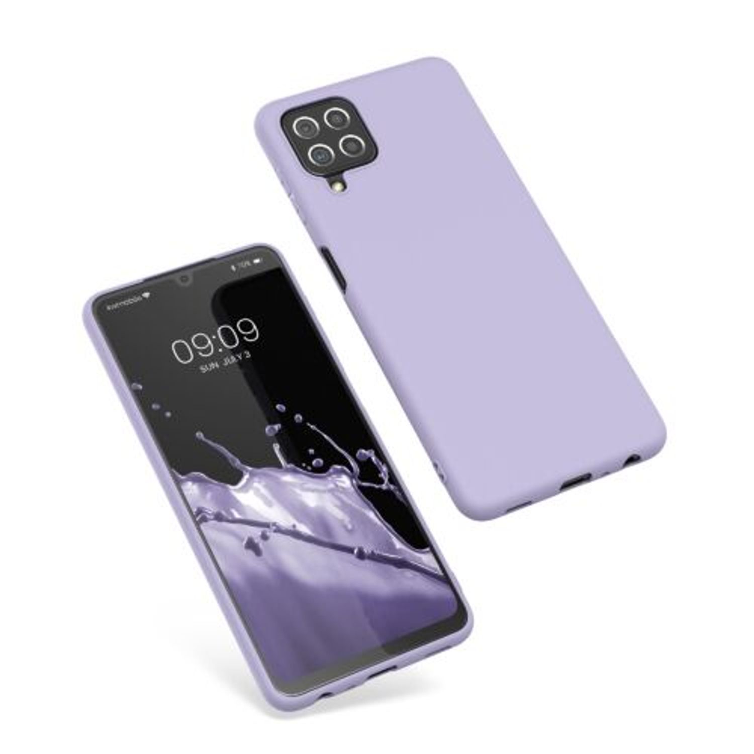 Husa Kwmobile pentru Samsung Galaxy A22, Silicon, Mov, 55493.108 fotografia produsului