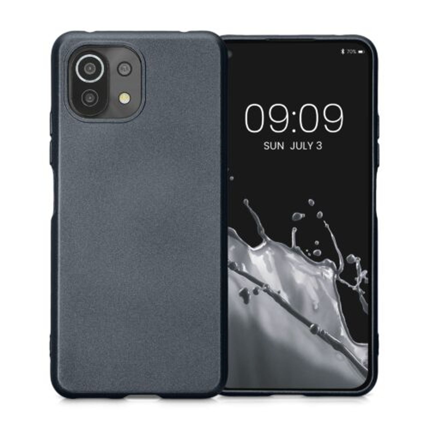 Husa Kwmobile pentru Xiaomi Mi 11 Lite 5G/11 Lite 5G NE, Silicon, Gri, 57274.232 fotografia produsului