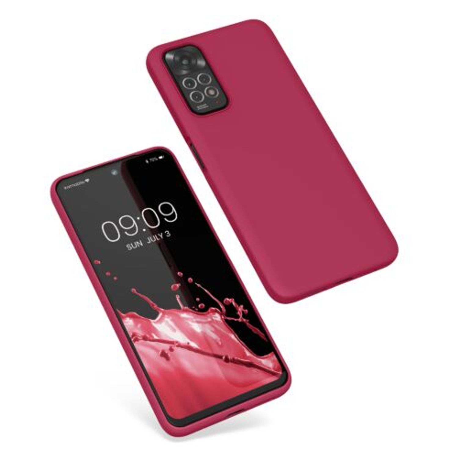 Husa Kwmobile pentru Xiaomi Redmi Note 11/Redmi Note 11s, Silicon, Rosu, 57372.229 fotografia produsului