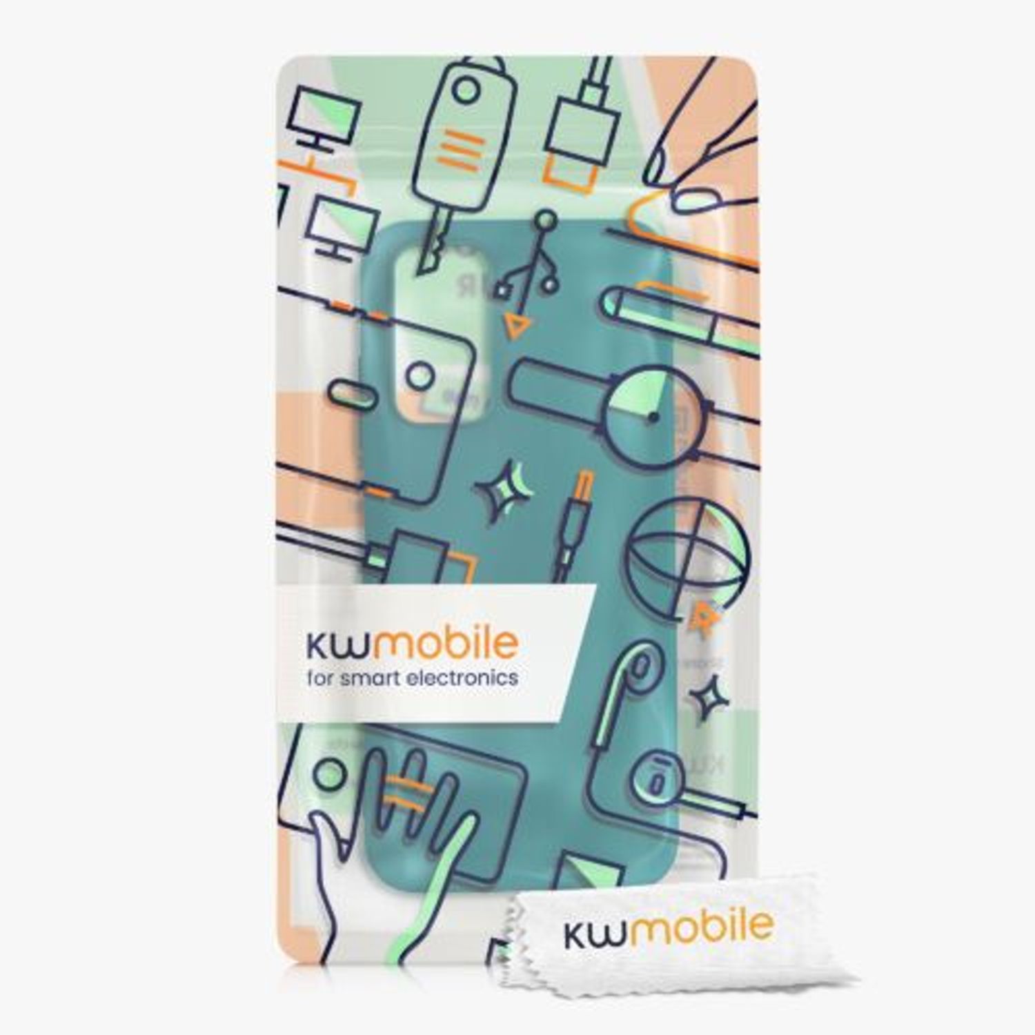 Husa Kwmobile pentru Xiaomi Redmi Note 11/Redmi Note 11s, Silicon, Verde, 57368.57 fotografia produsului View 6 L