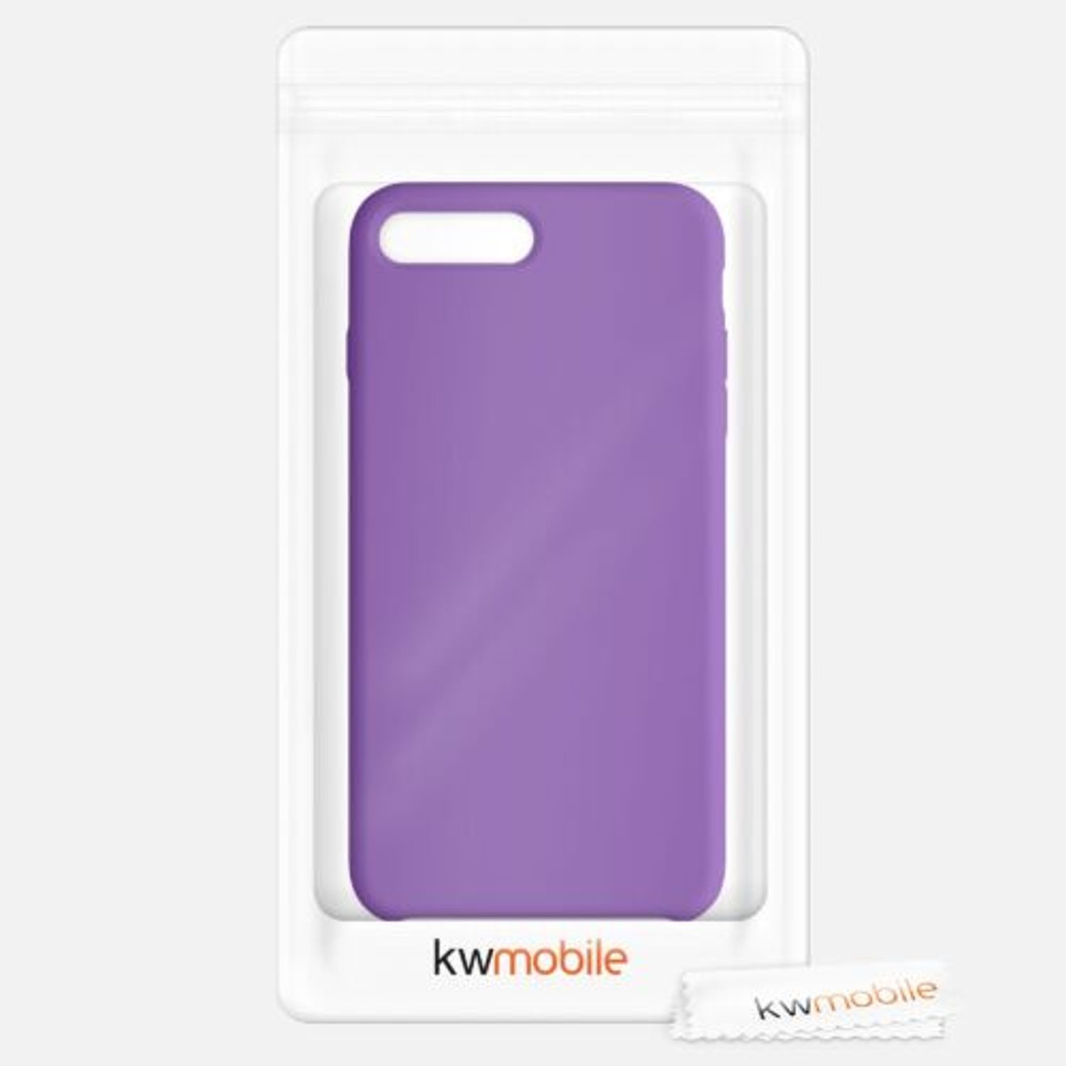Husa pentru iPhone 8 Plus/iPhone 7 Plus, Silicon, Mov, 40842.221 fotografia produsului View 7 L