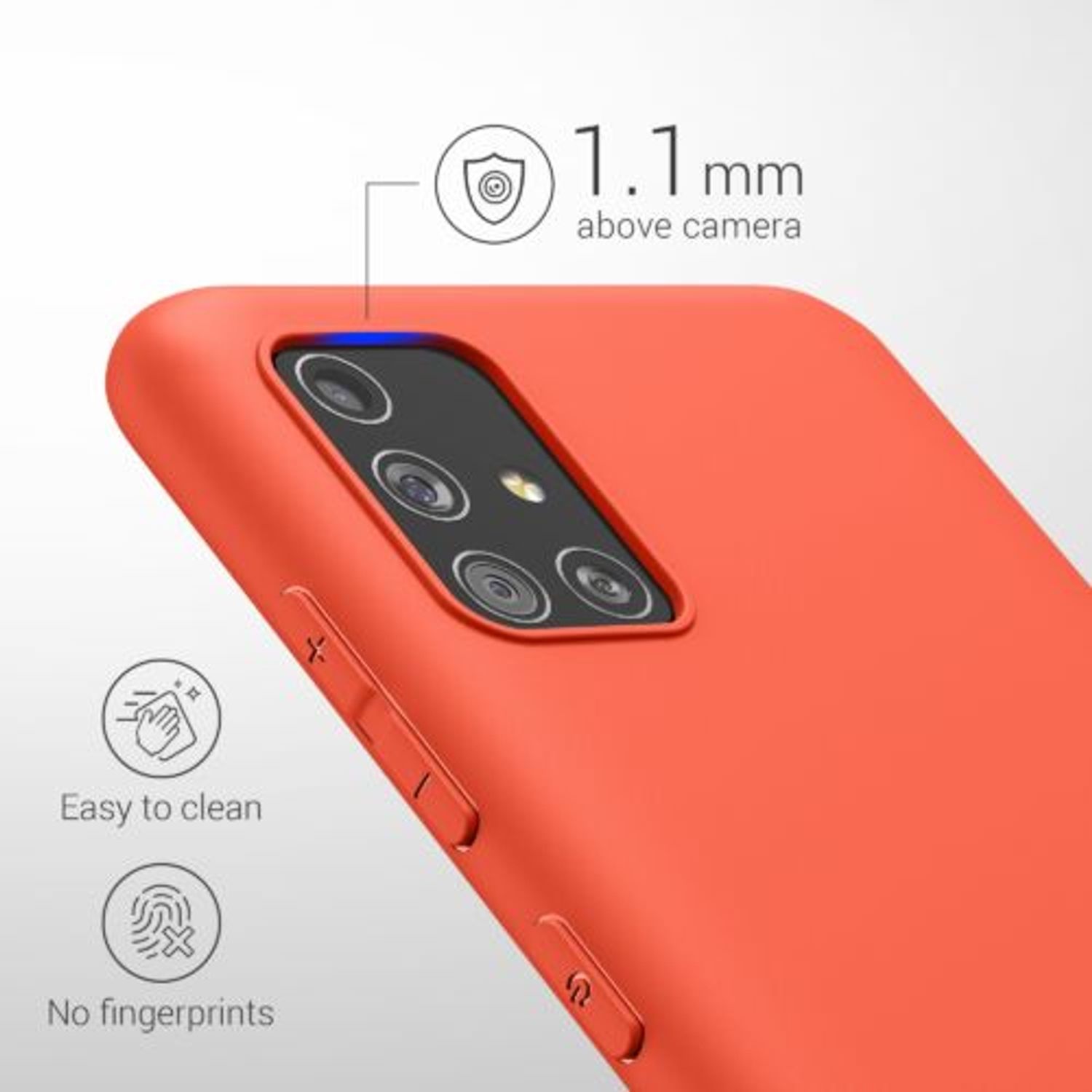 Husa pentru Samsung Galaxy A51, Silicon, Rosu, 51196.164 fotografia produsului View 4 L