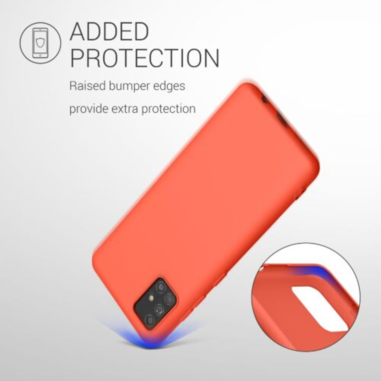 Husa pentru Samsung Galaxy A51, Silicon, Rosu, 51196.164 fotografia produsului View 7 L