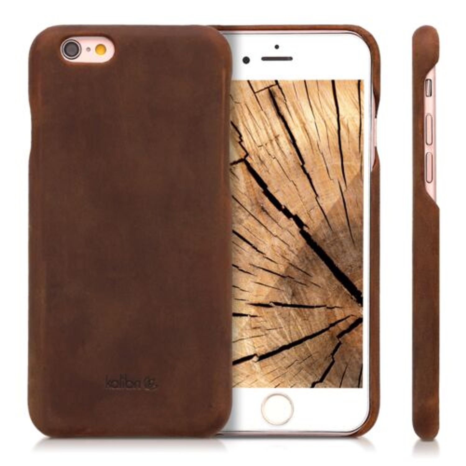 Husa pentru Apple iPhone 6/iPhone 6s, Piele naturala, Maro, 38961.05 fotografia produsului View 2 L