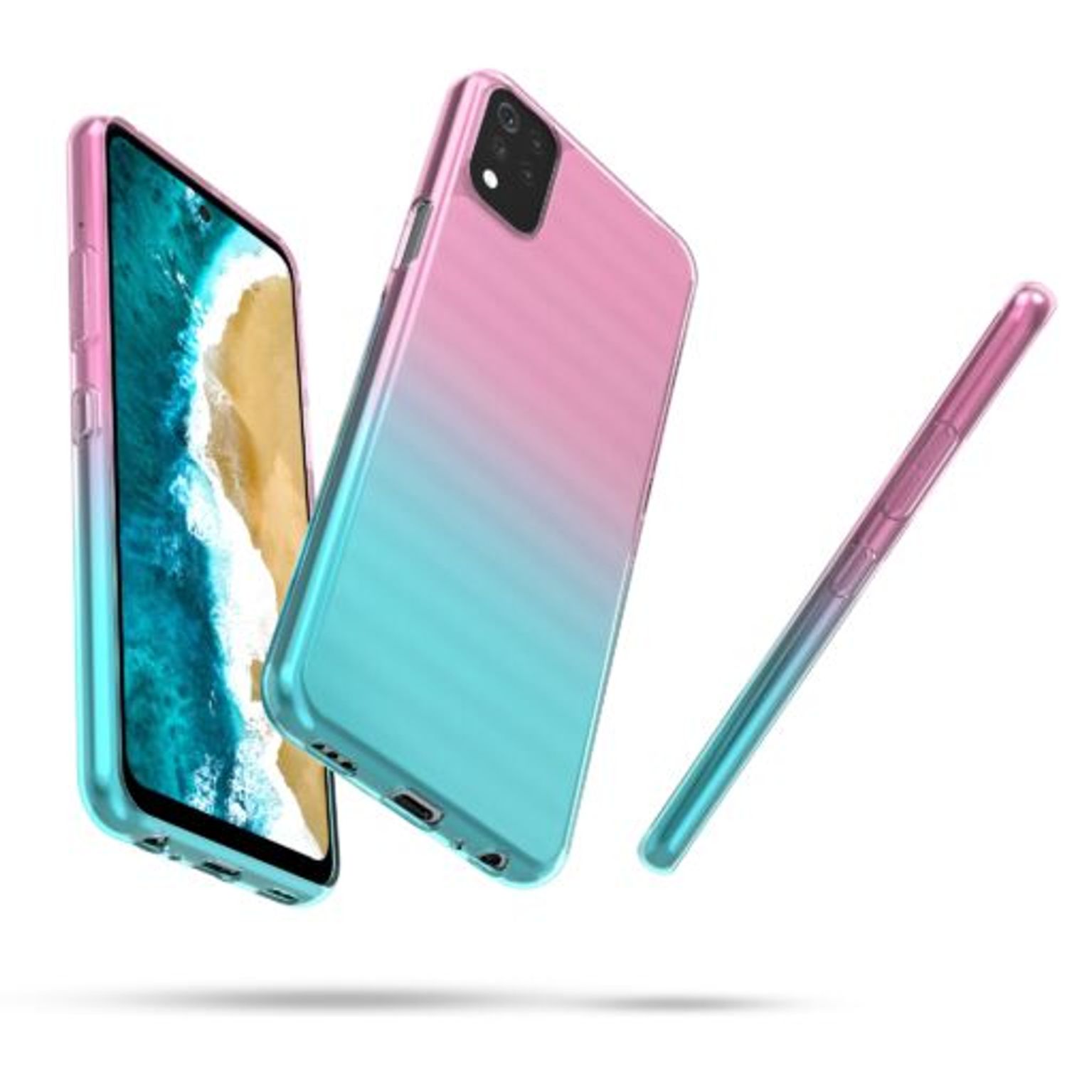 Husa pentru LG K42, Silicon, Roz, 53640.01 fotografia produsului View 5 L