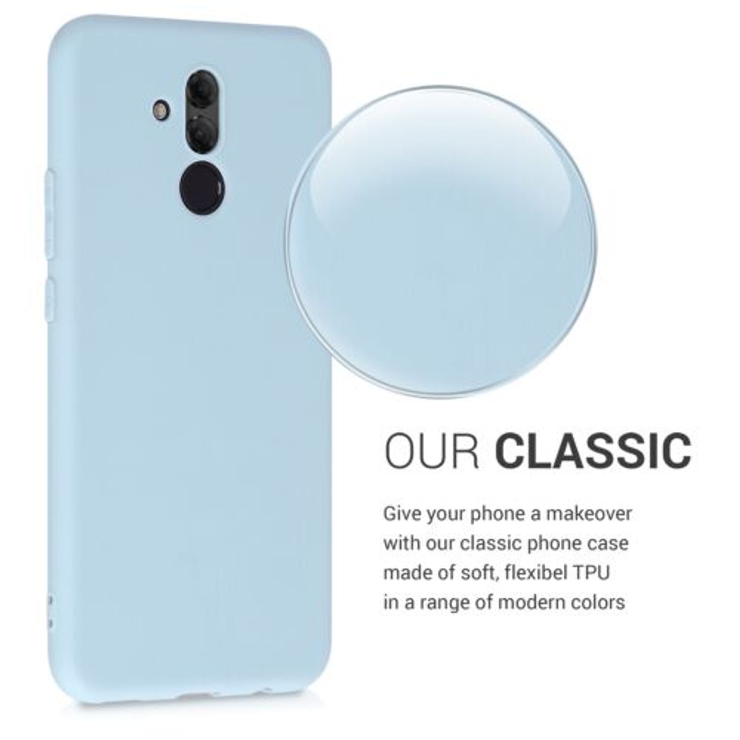 Husa pentru Huawei Mate 20 Lite, Silicon, Albastru, 46202.58 fotografia produsului View 4 L