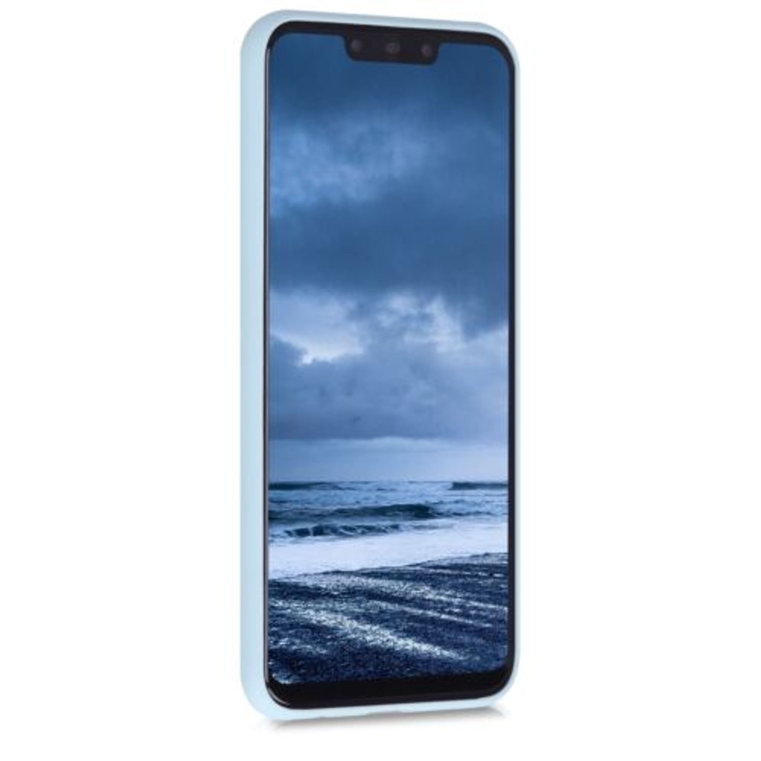 Husa pentru Huawei Mate 20 Lite, Silicon, Albastru, 46202.58 fotografia produsului View 3 L