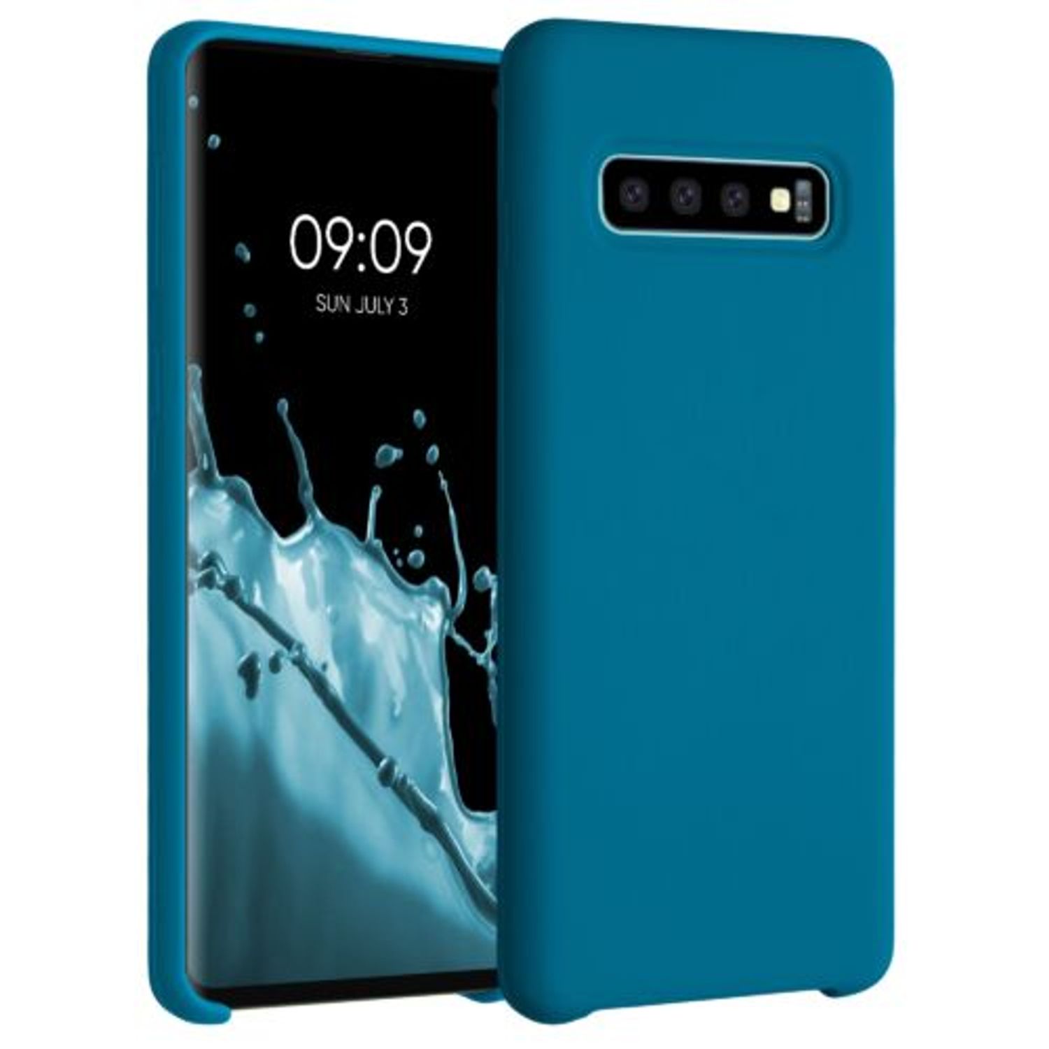 Husa pentru Samsung Galaxy S10, Silicon, Albastru, 47732.224 fotografia produsului