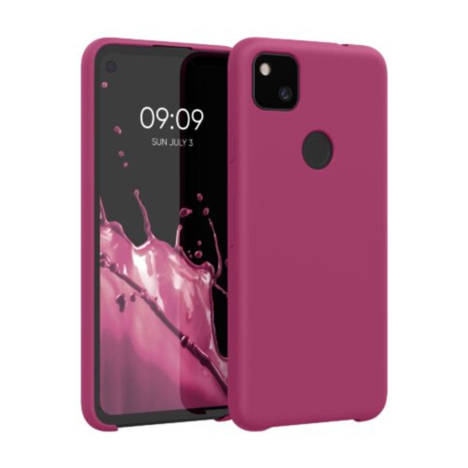 Husa pentru Google Pixel 4a, Silicon, Roz, 52549.175 fotografia produsului