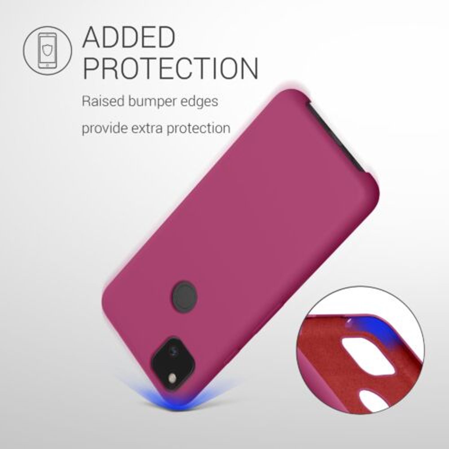 Husa pentru Google Pixel 4a, Silicon, Roz, 52549.175 fotografia produsului View 6 L