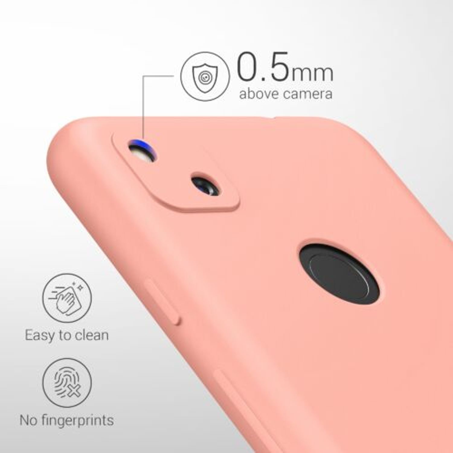 Husa pentru Google Pixel 4a, Silicon, Roz, 52357.199 fotografia produsului View 4 L