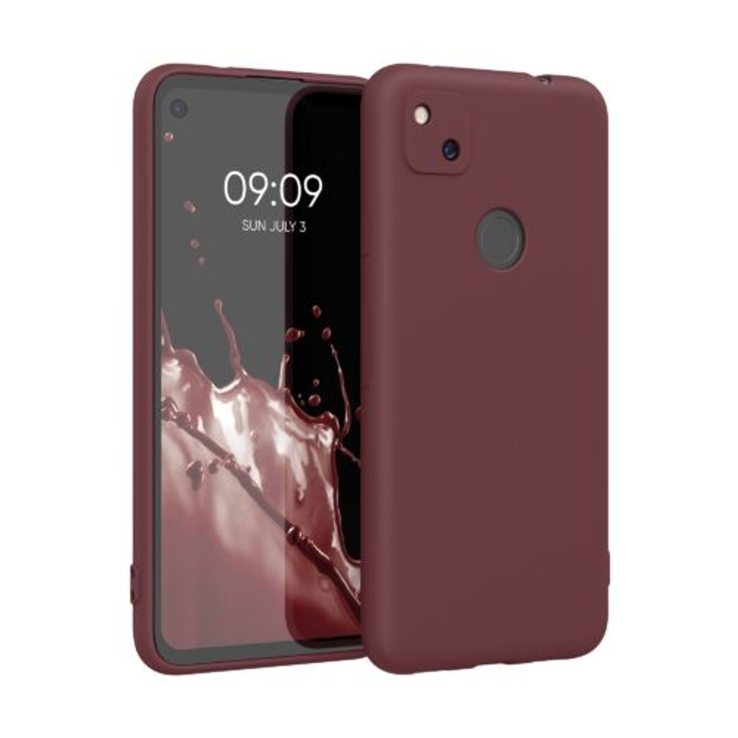 Husa pentru Google Pixel 4a, Silicon, Rosu, 52357.190 fotografia produsului