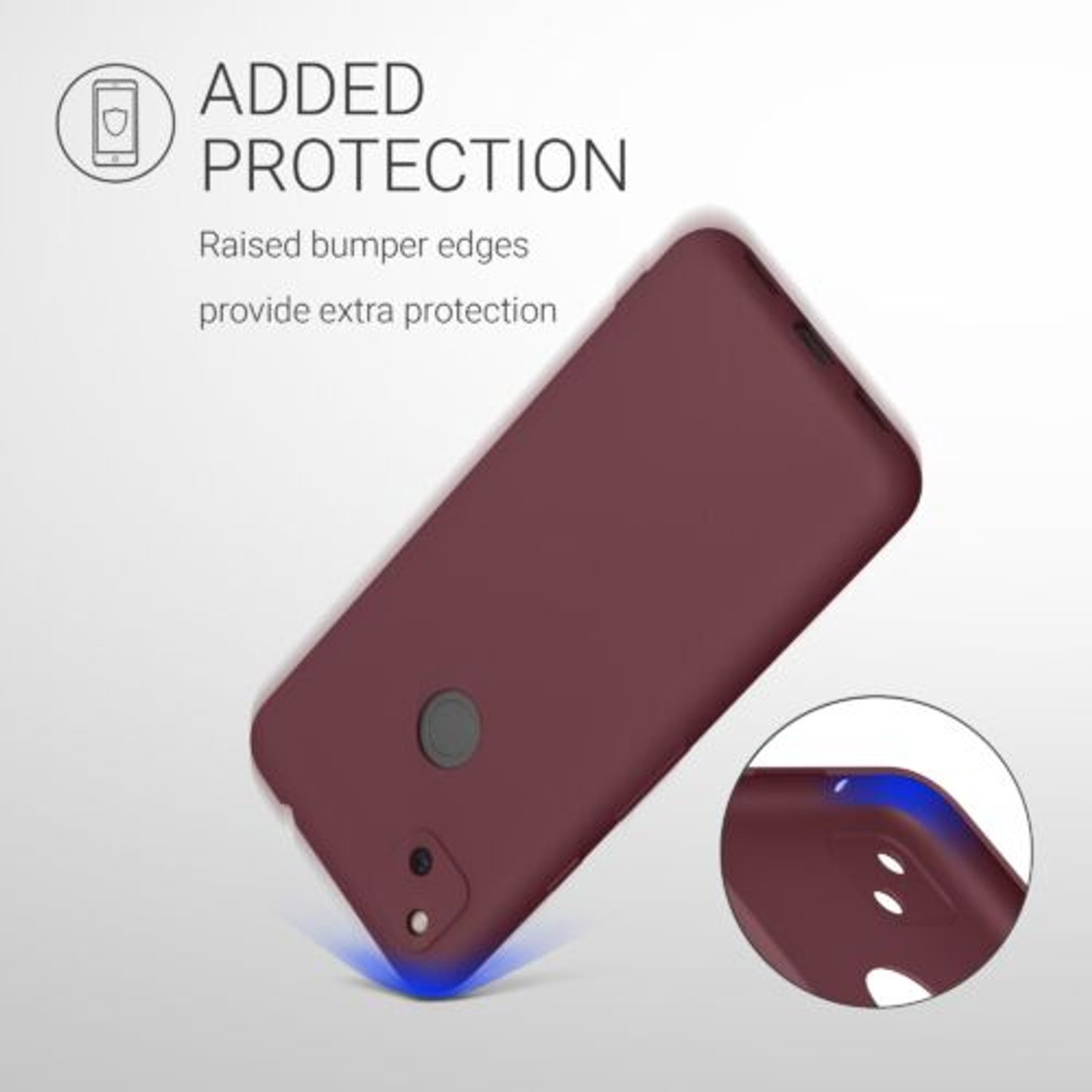 Husa pentru Google Pixel 4a, Silicon, Rosu, 52357.190 fotografia produsului View 7 L
