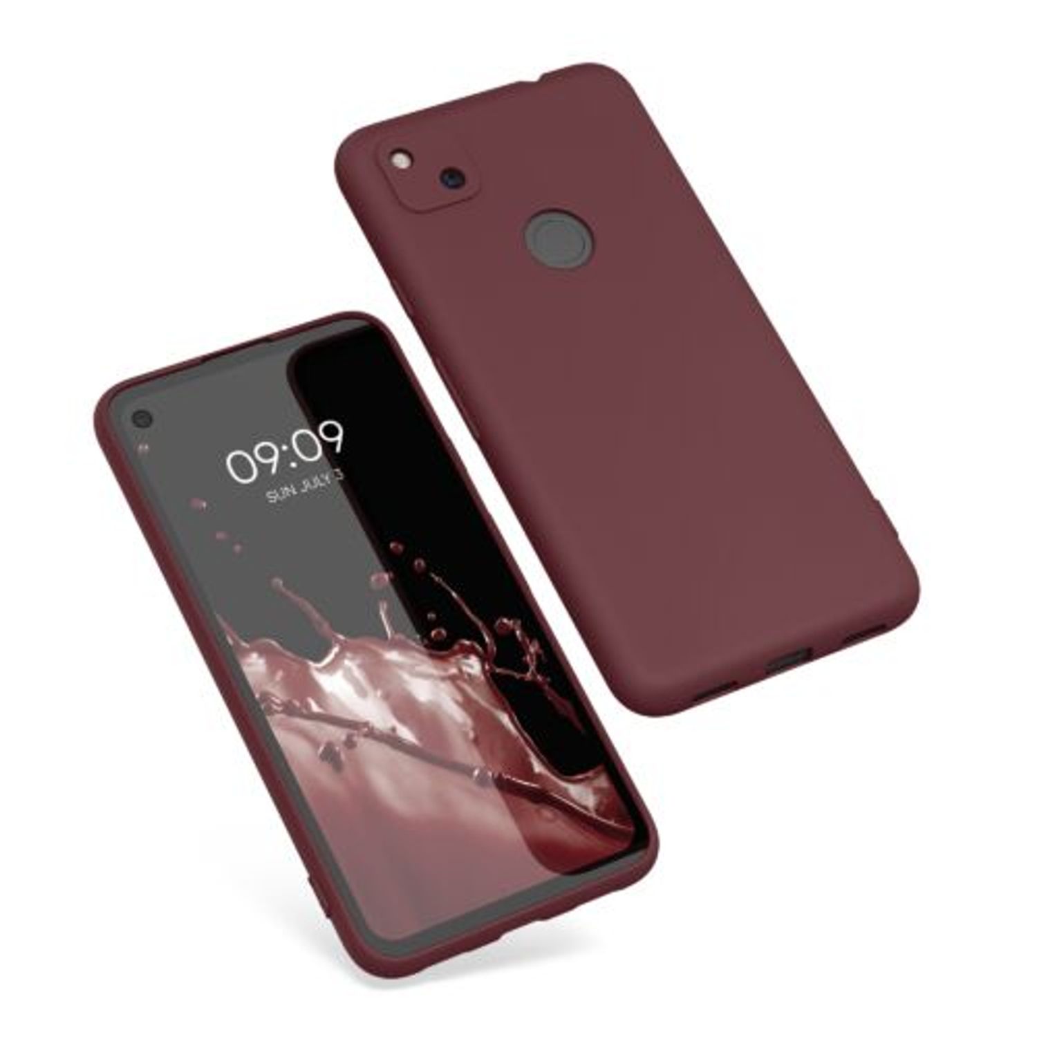 Husa pentru Google Pixel 4a, Silicon, Rosu, 52357.190 fotografia produsului View 2 L