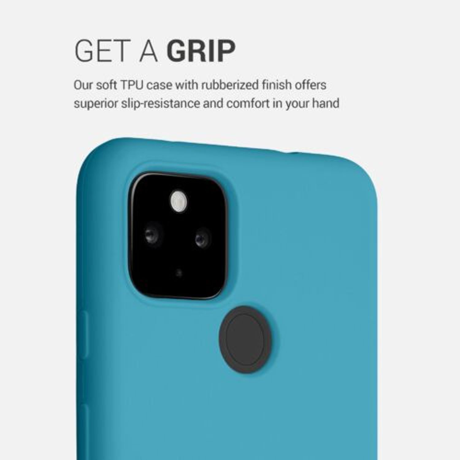 Husa pentru Google Pixel 4a 5G, Silicon, Albastru, 53932.223 fotografia produsului View 4 L
