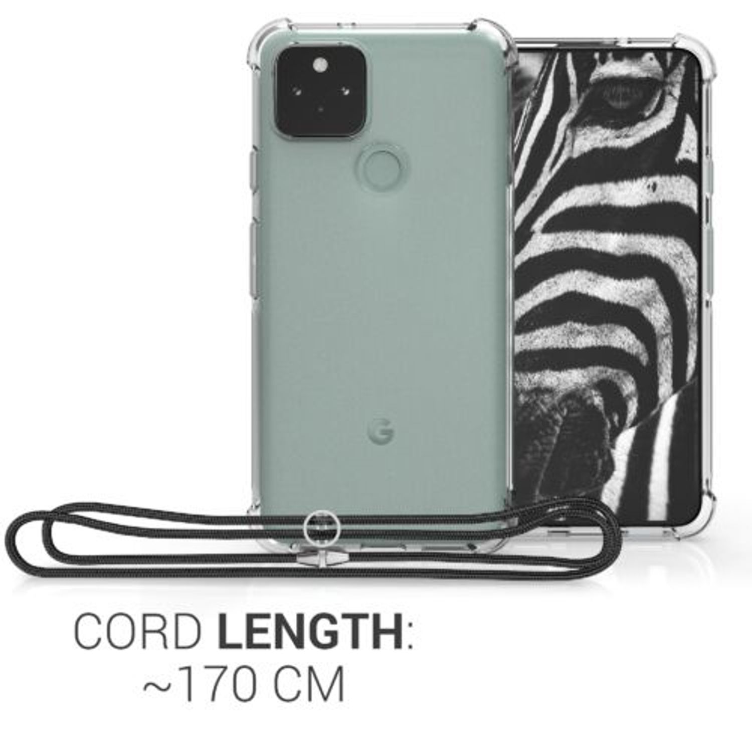 Husa pentru Google Pixel 5, Silicon, Transparent, 53651.03 fotografia produsului View 4 L
