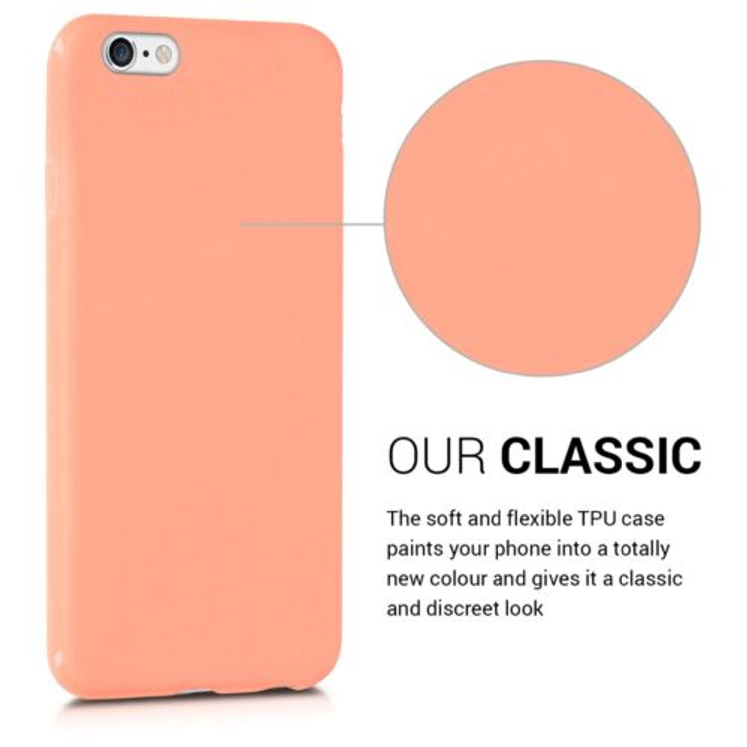 Husa pentru Apple iPhone 6/iPhone 6s, Silicon, Rose Gold, 35176.56 fotografia produsului View 4 L