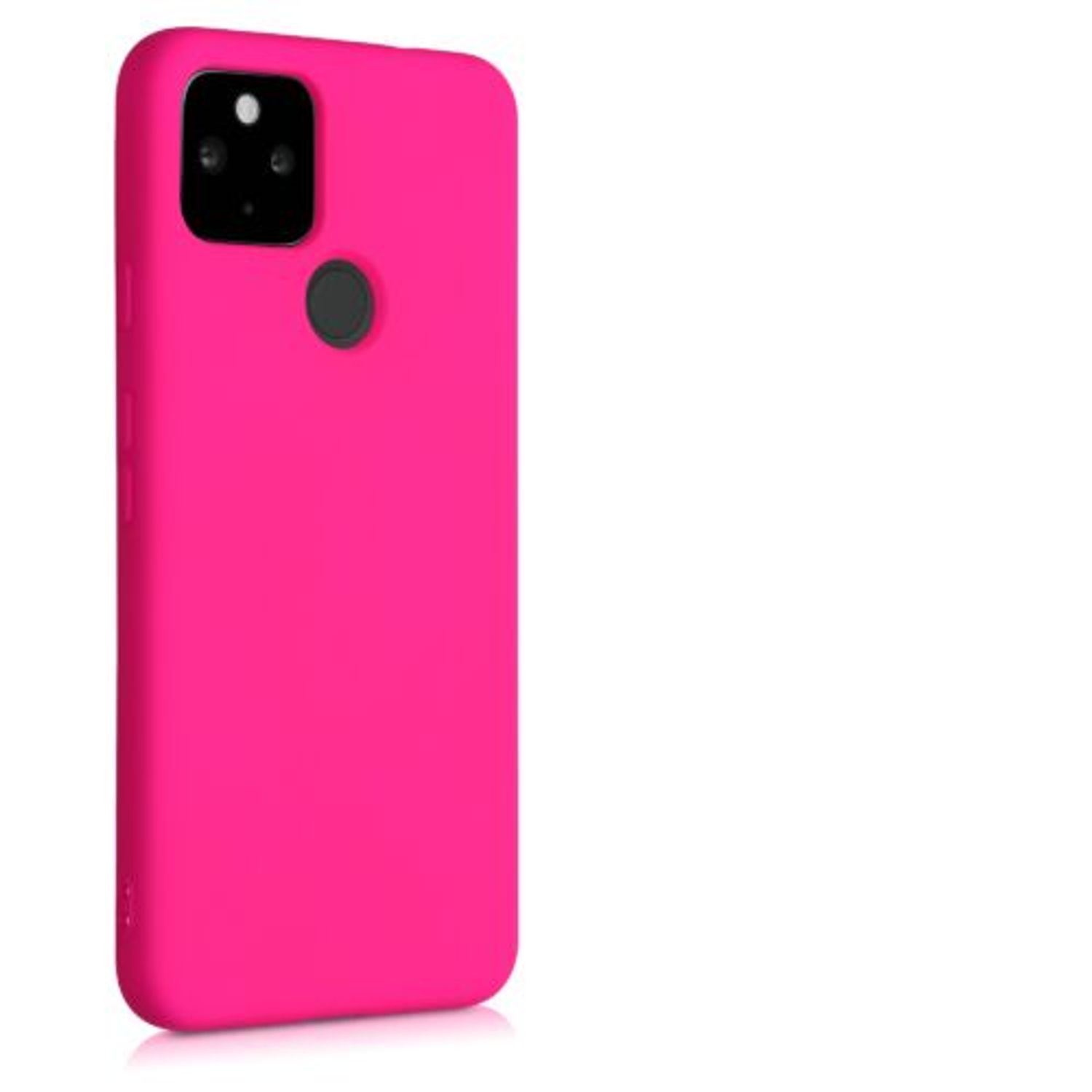 Husa pentru Google Pixel 4a 5G, Silicon, Roz, 53779.77 fotografia produsului View 9 L