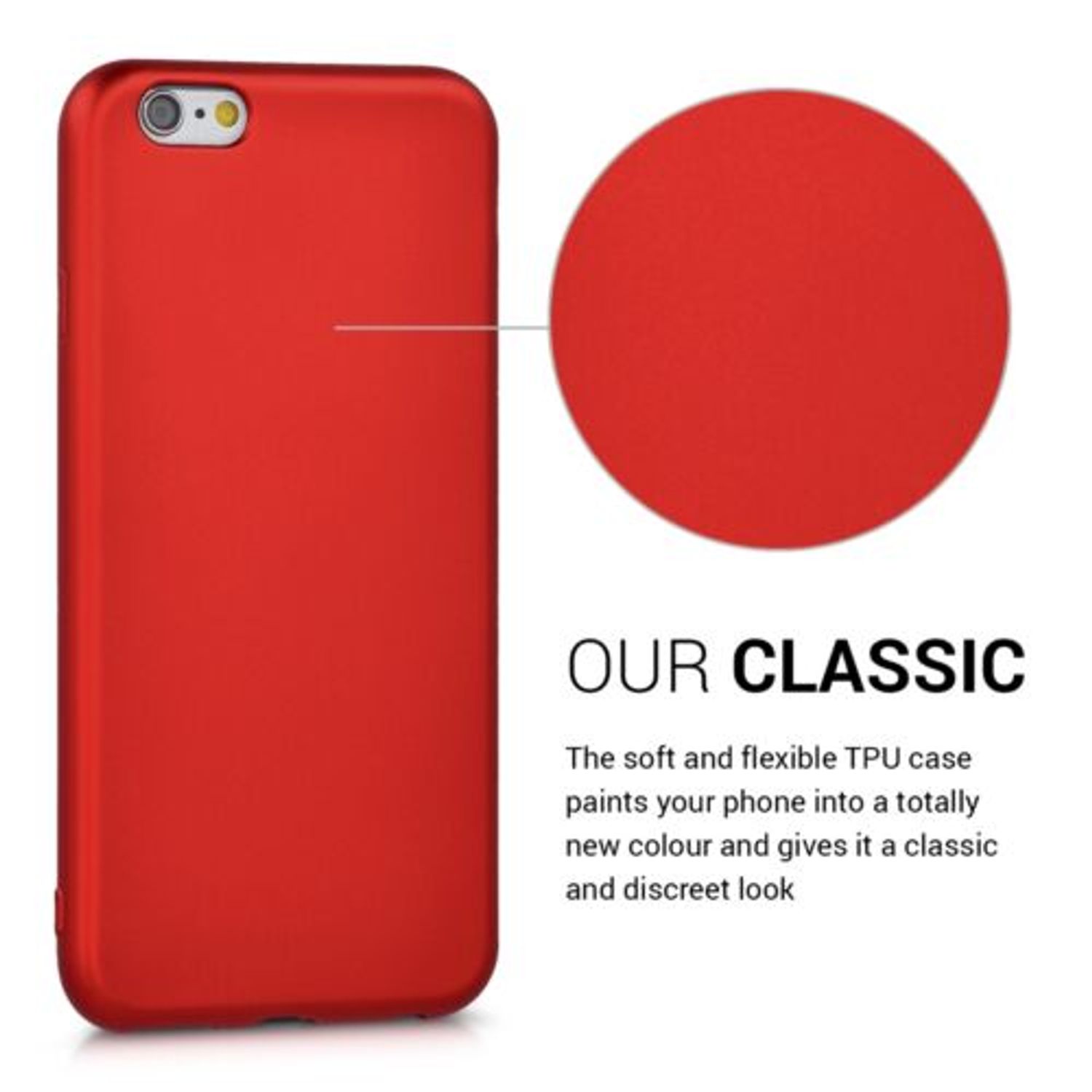 Husa pentru Apple iPhone 6/iPhone 6s, Silicon, Rosu, 40349.36 fotografia produsului View 4 L