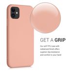 Husa pentru Apple iPhone 11, Silicon, Roz, 50791.199, Kwmobile fotografia produsului View 5 S