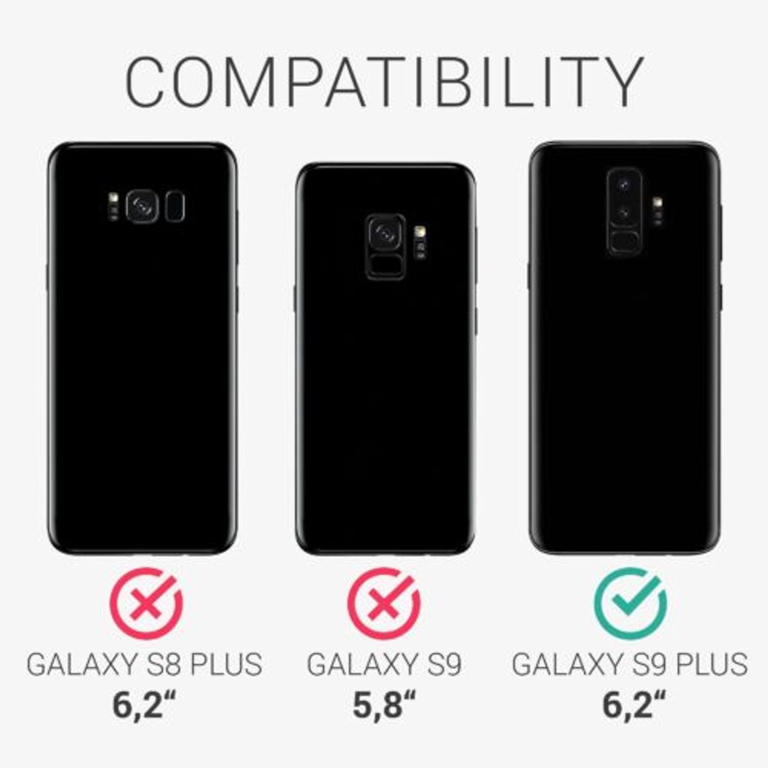 Husa pentru Samsung Galaxy S9 Plus, Silicon, Violet, 44183.197, Kwmobile fotografia produsului View 9 L