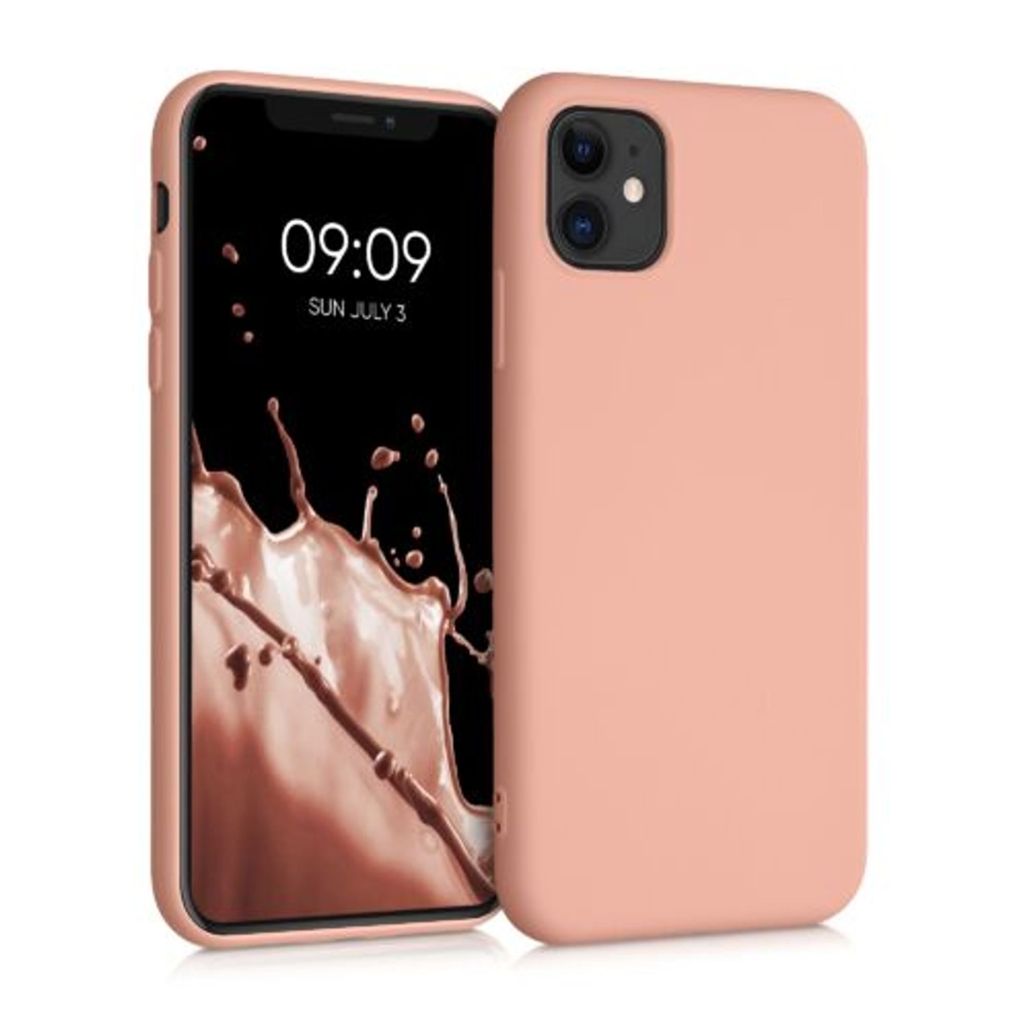 Husa pentru Apple iPhone 11, Silicon, Roz, 50791.199, Kwmobile fotografia produsului