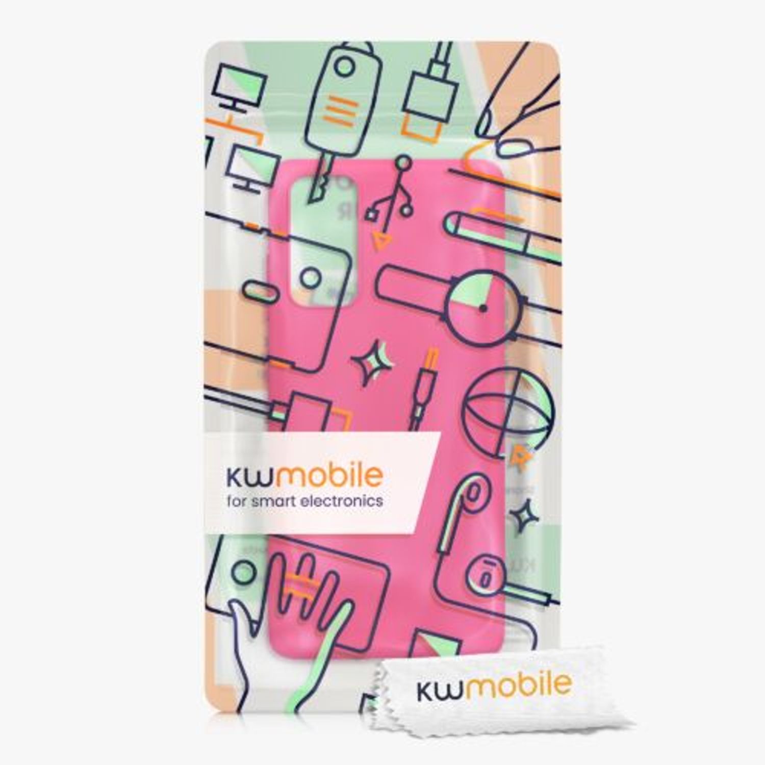 Husa Kwmobile pentru Samsung Galaxy S20 FE, Silicon, Roz, 53604.77 fotografia produsului View 7 L