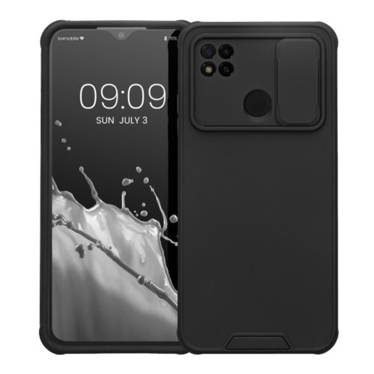 Husa Kwmobile pentru Xiaomi Redmi 9C, Silicon, Negru, 57391.01 fotografia produsului
