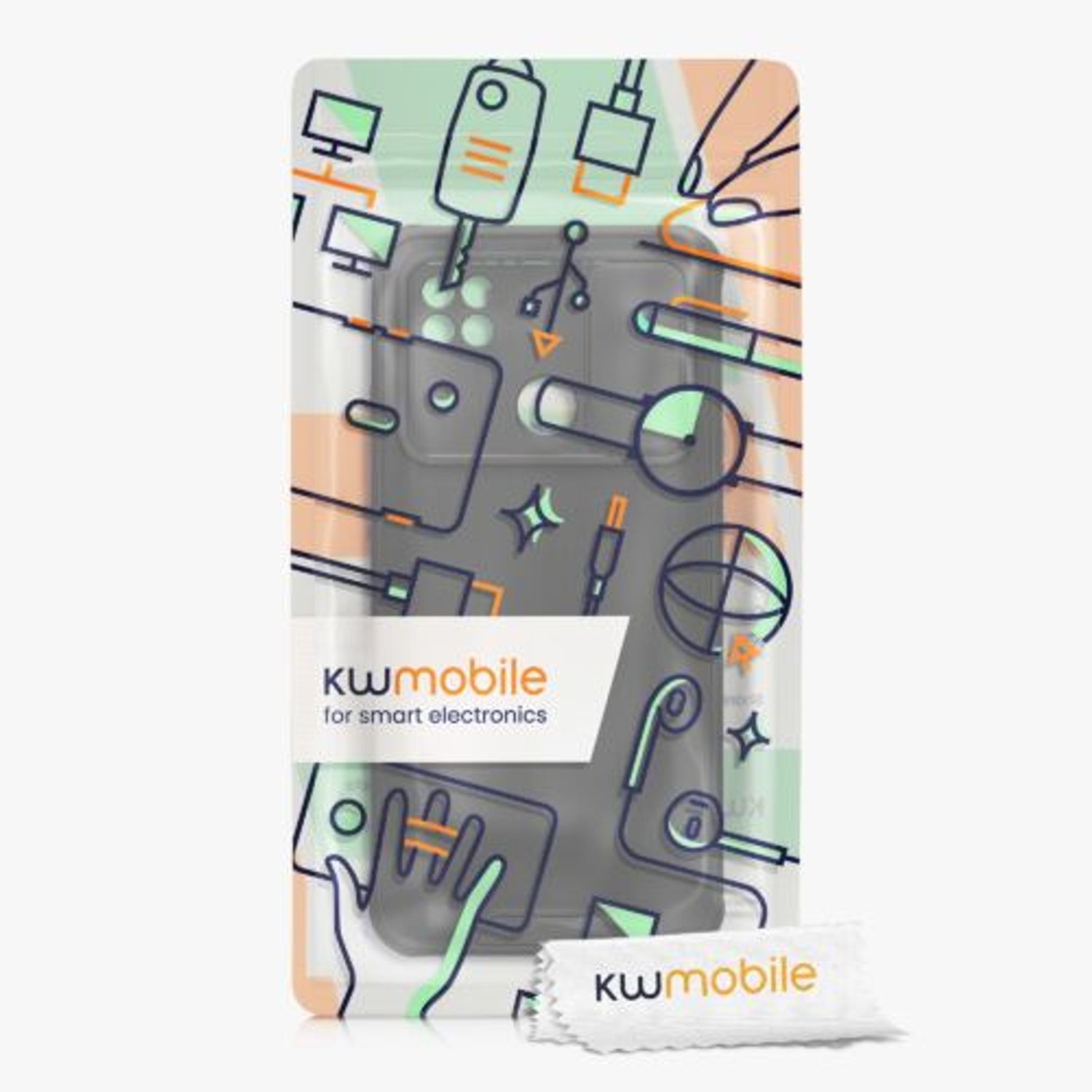 Husa Kwmobile pentru Xiaomi Redmi 9C, Silicon, Negru, 57391.01 fotografia produsului View 8 L