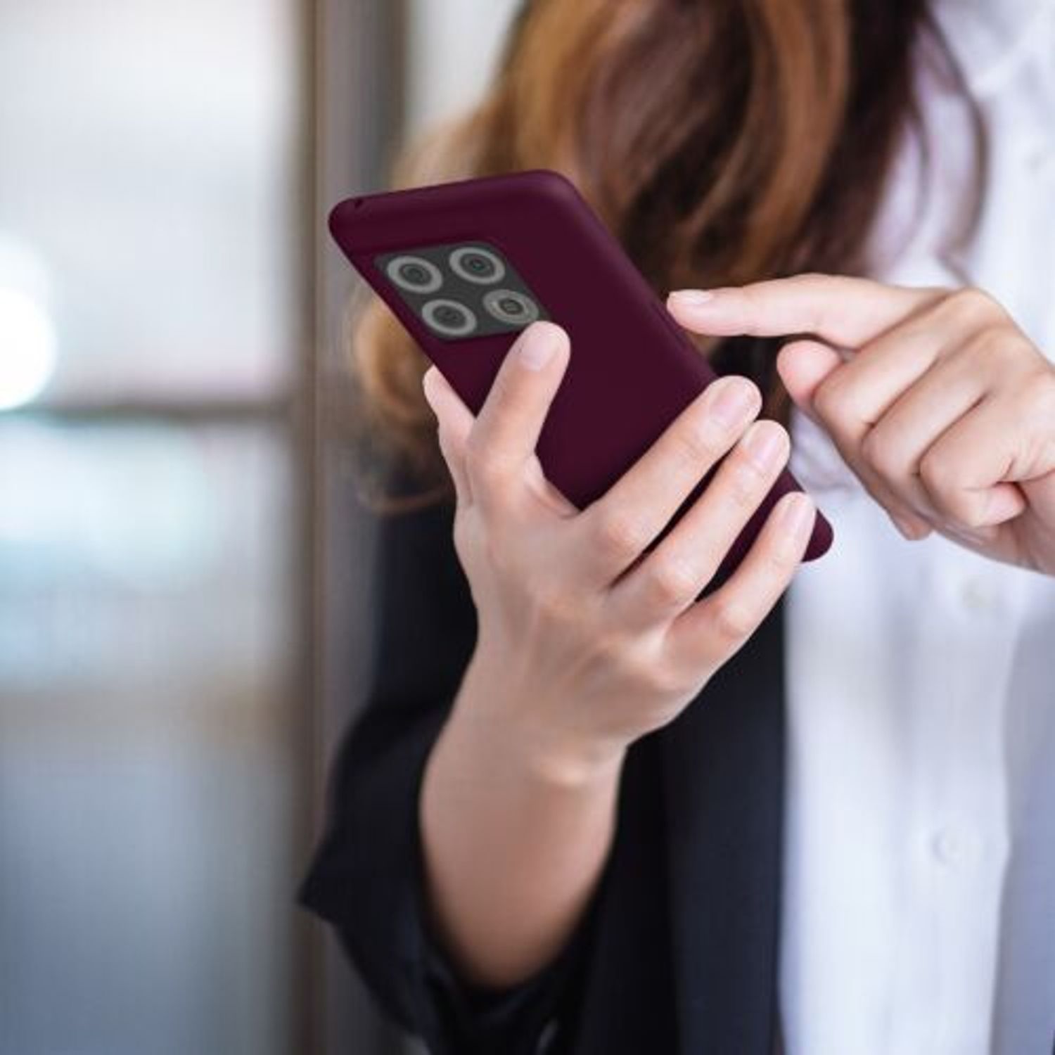 Husa Kwmobile pentru OnePlus 10 Pro, Silicon, Violet, 57460.190 fotografia produsului View 10 L