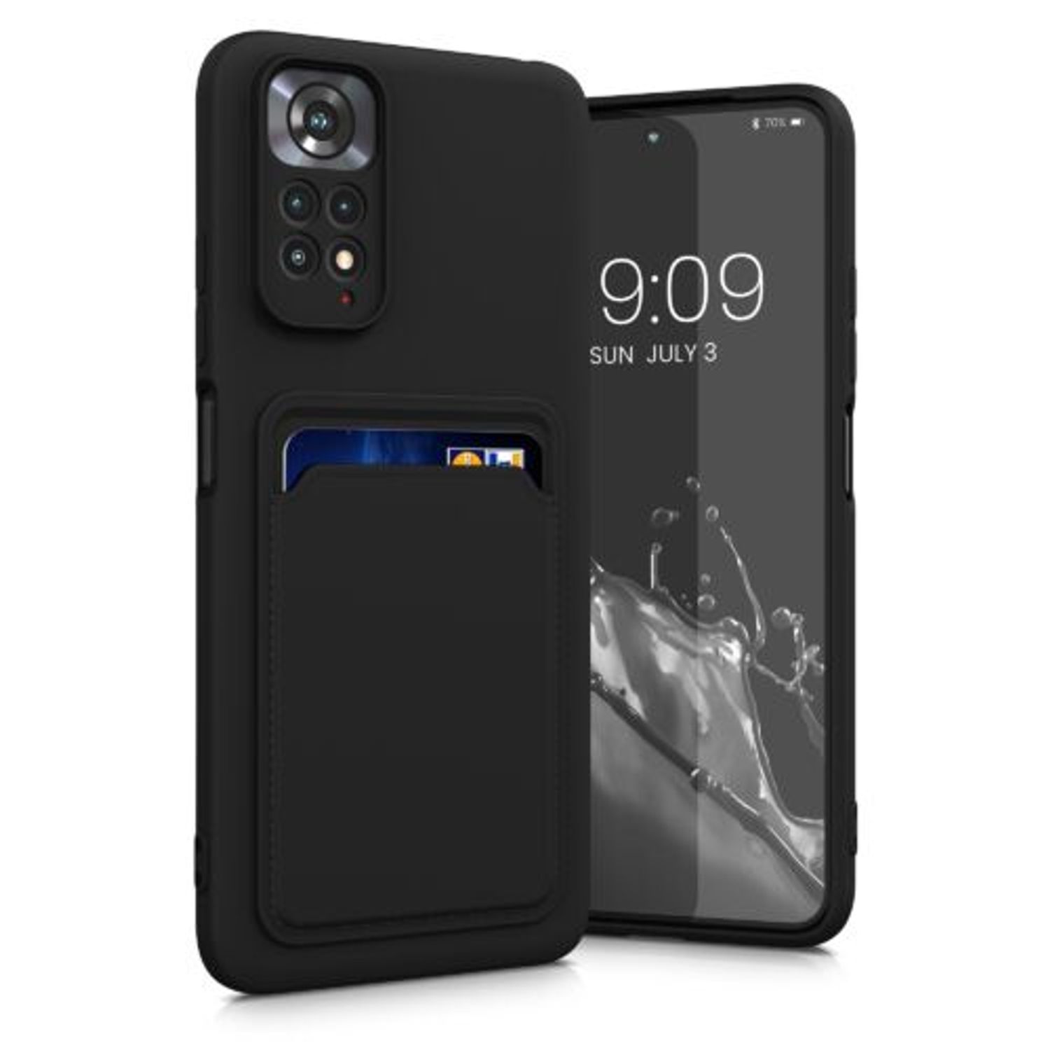 Husa Kwmobile pentru Xiaomi Redmi Note 11/Redmi Note 11s, Silicon, Negru, 57384.47 fotografia produsului