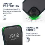 Husa Kwmobile pentru Apple iPhone 13, Silicon, Verde/Transparent, 57459.80 fotografia produsului View 3 S