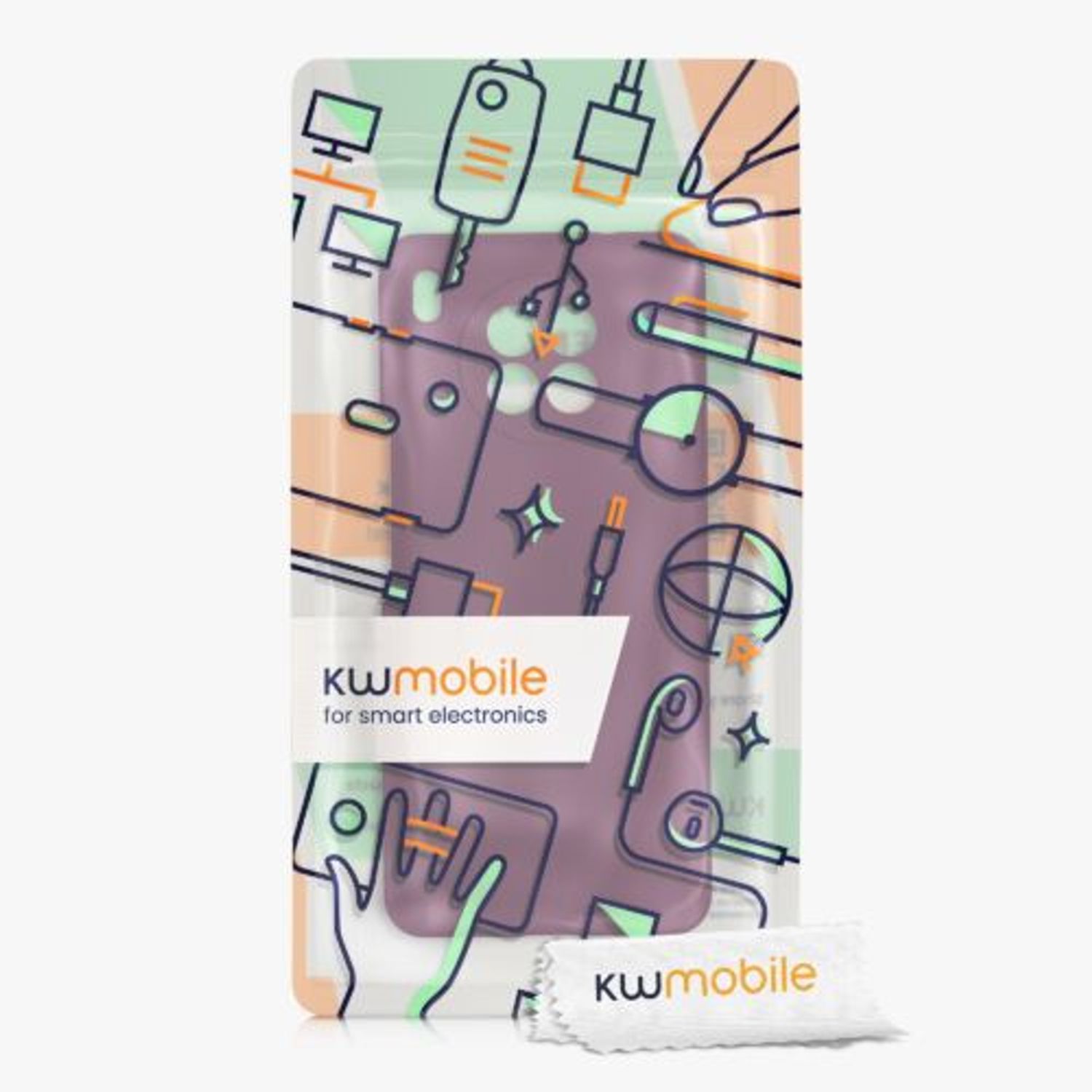 Husa Kwmobile pentru Honor 50 Lite, Silicon, Violet, 56633.187 fotografia produsului View 6 L