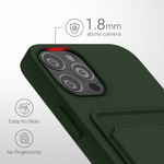 Husa Kwmobile pentru Apple iPhone 12/iPhone 12 Pro, Silicon, Verde, 55112.80 fotografia produsului View 3 S