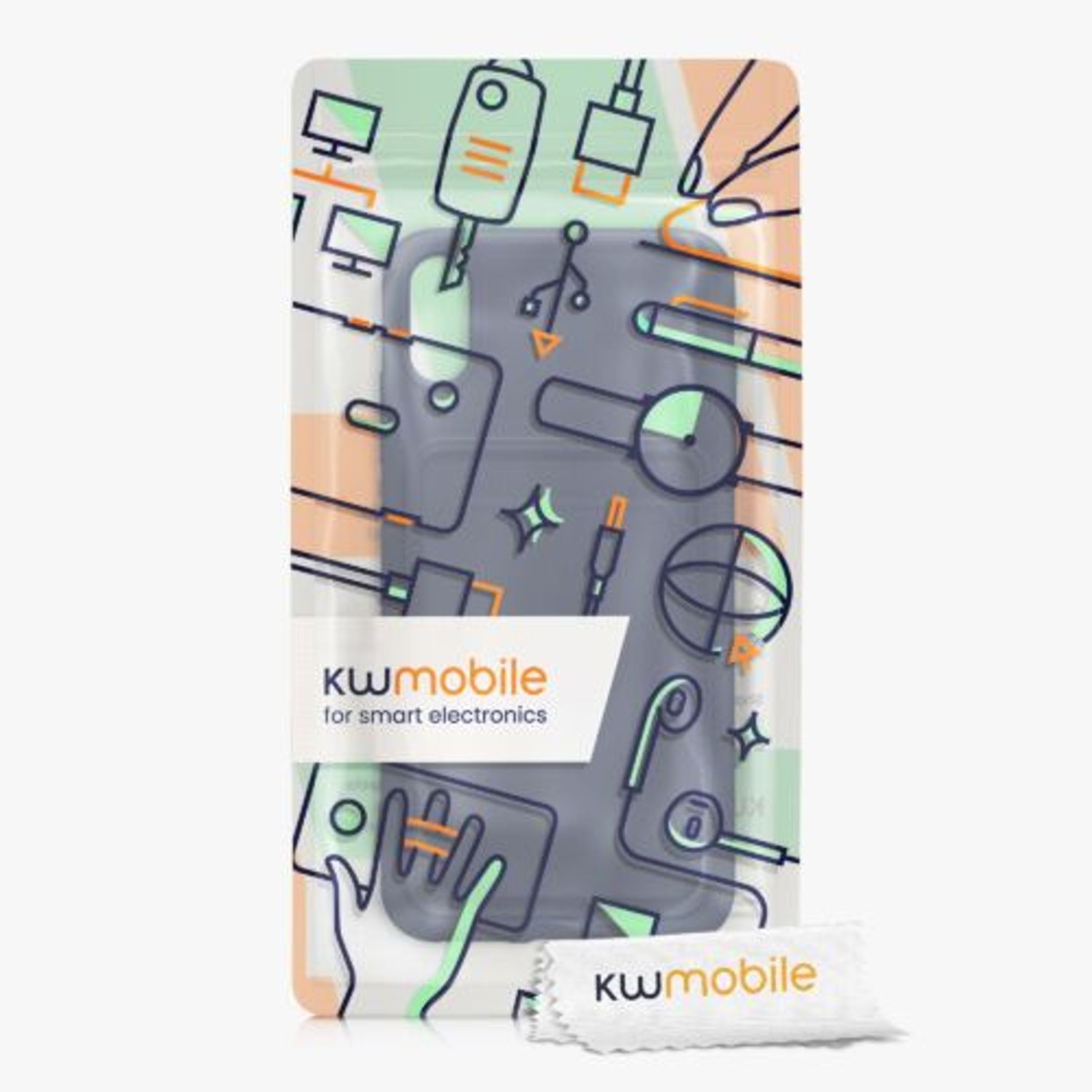 Husa Kwmobile pentru Apple iPhone XS, Silicon, Albastru, 55120.17 fotografia produsului View 7 L