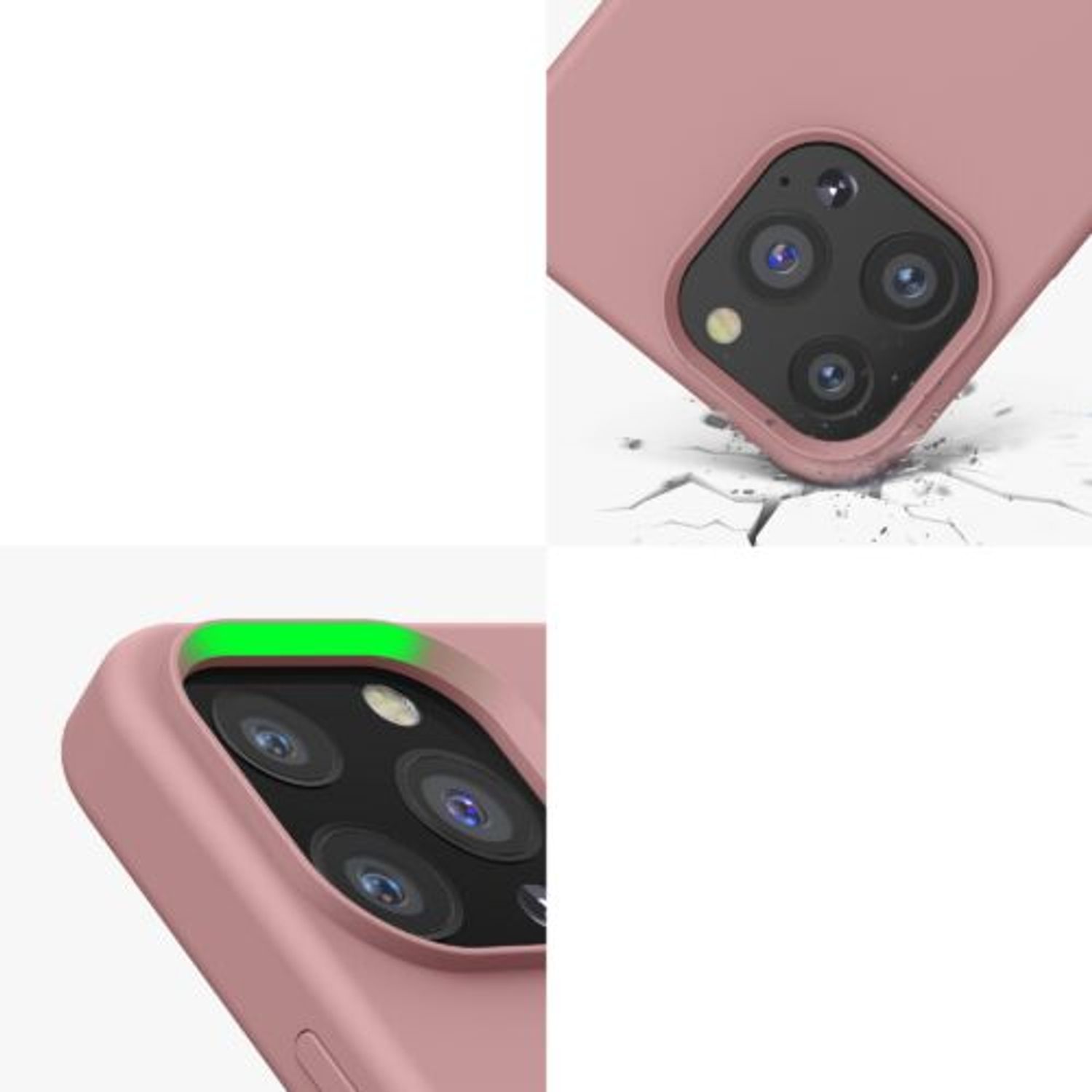 Husa Kwmobile pentru Apple iPhone 13 Pro, Silicon, Roz, 55880.193 fotografia produsului View 8 L